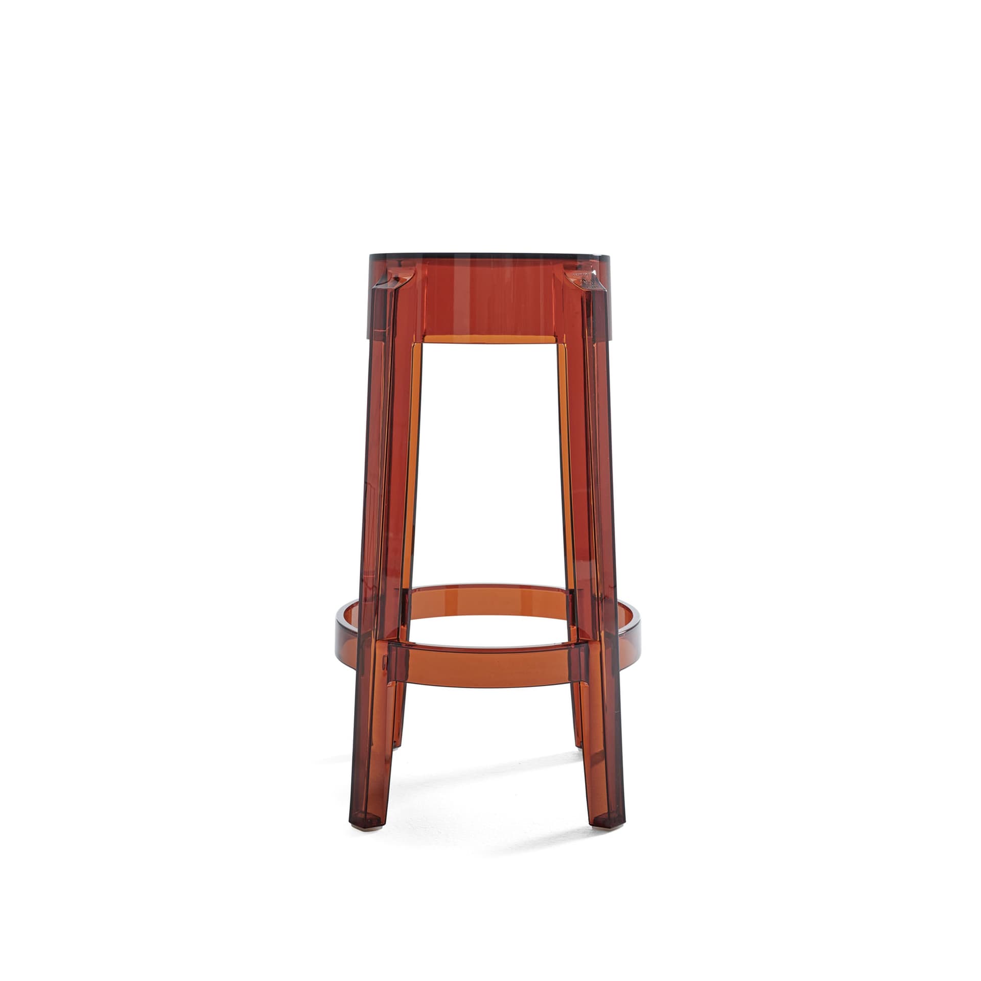 Kartell - Charles Ghost "Medio" H.65 Amber - Krakker - Philippe Starck - Brun - Plast