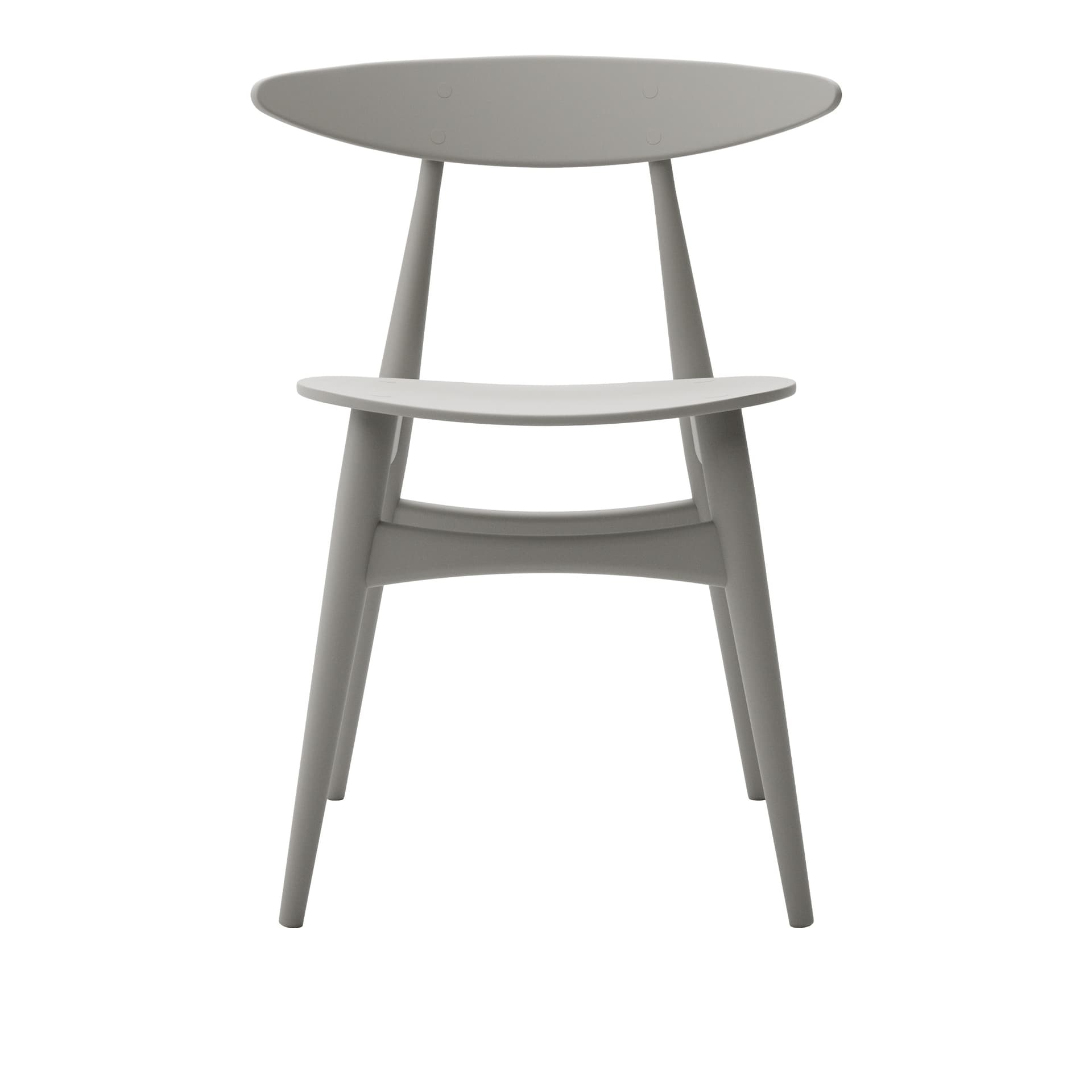 Carl Hansen - CH33T, Lackerad Bok, Silver Grey - Spisestoler - Hans J. Wegner - Grå - Tre
