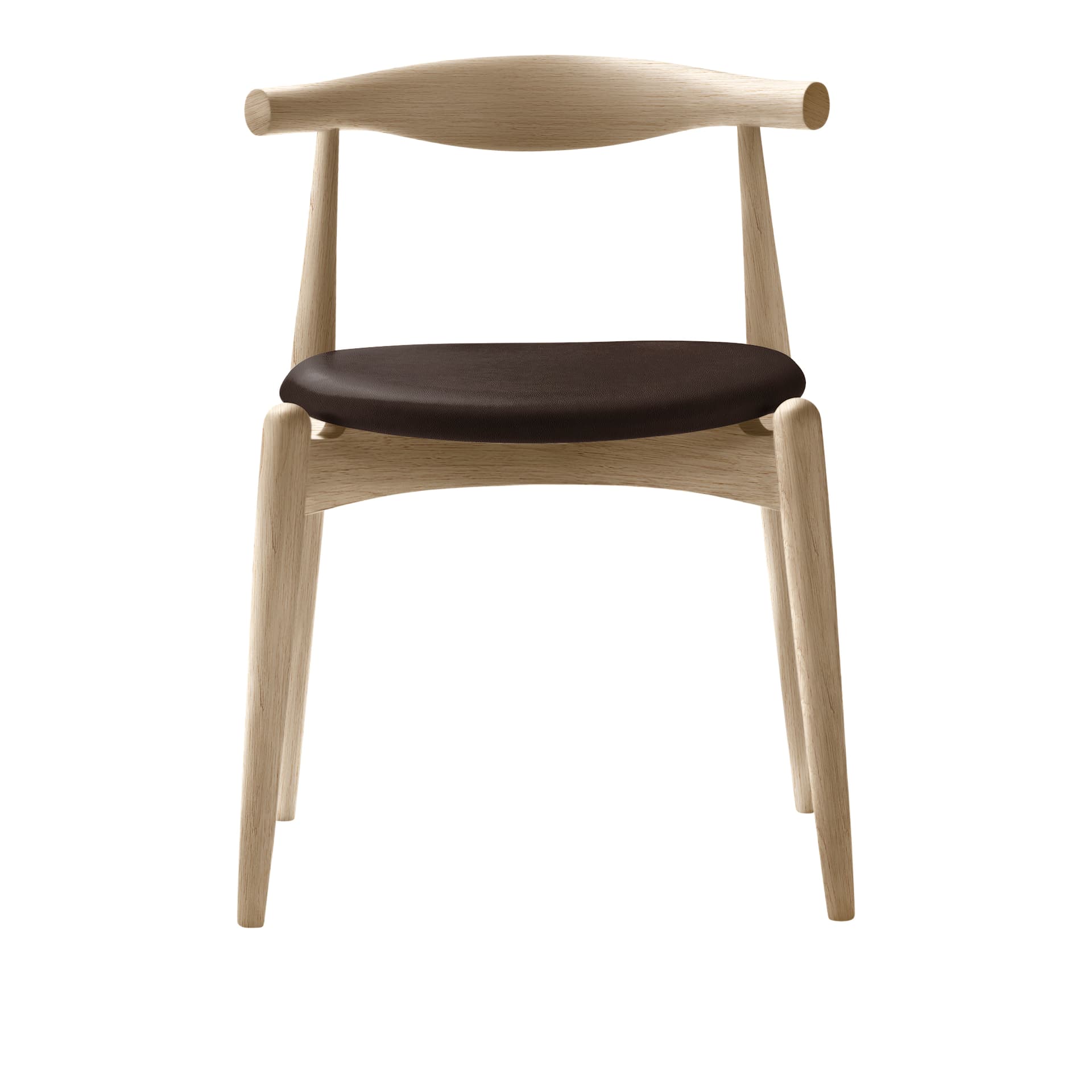 Carl Hansen - CH20, Tvålad Ek, Lädergrupp B Thor - 306 - Spisestoler - Hans J. Wegner - Tre farget - Tre