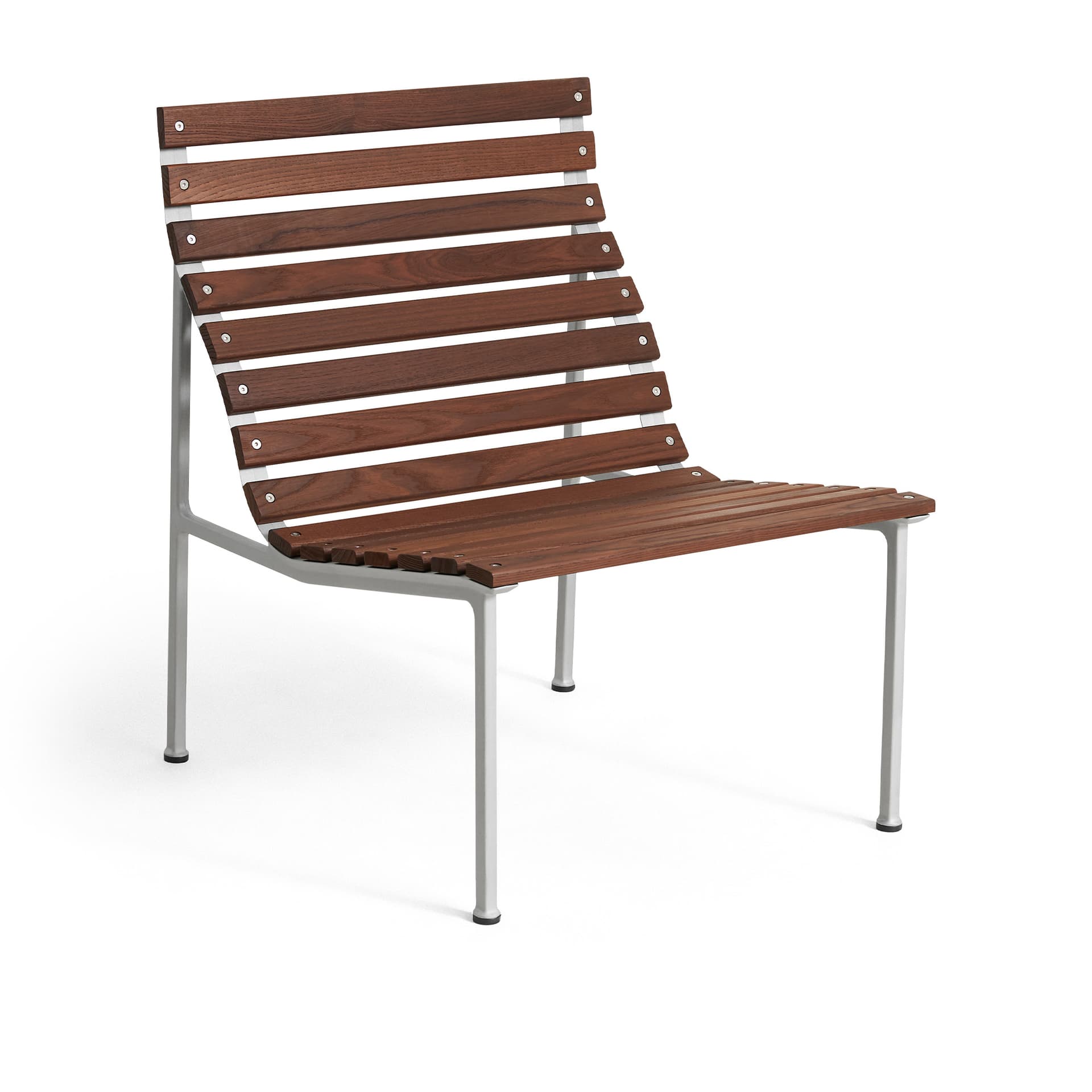 HAY - Travers loungestol - varmebehandlet oljet ask - Utendørs lenestoler - Erwan Bouroullec - Tre farget - Metall/Tre