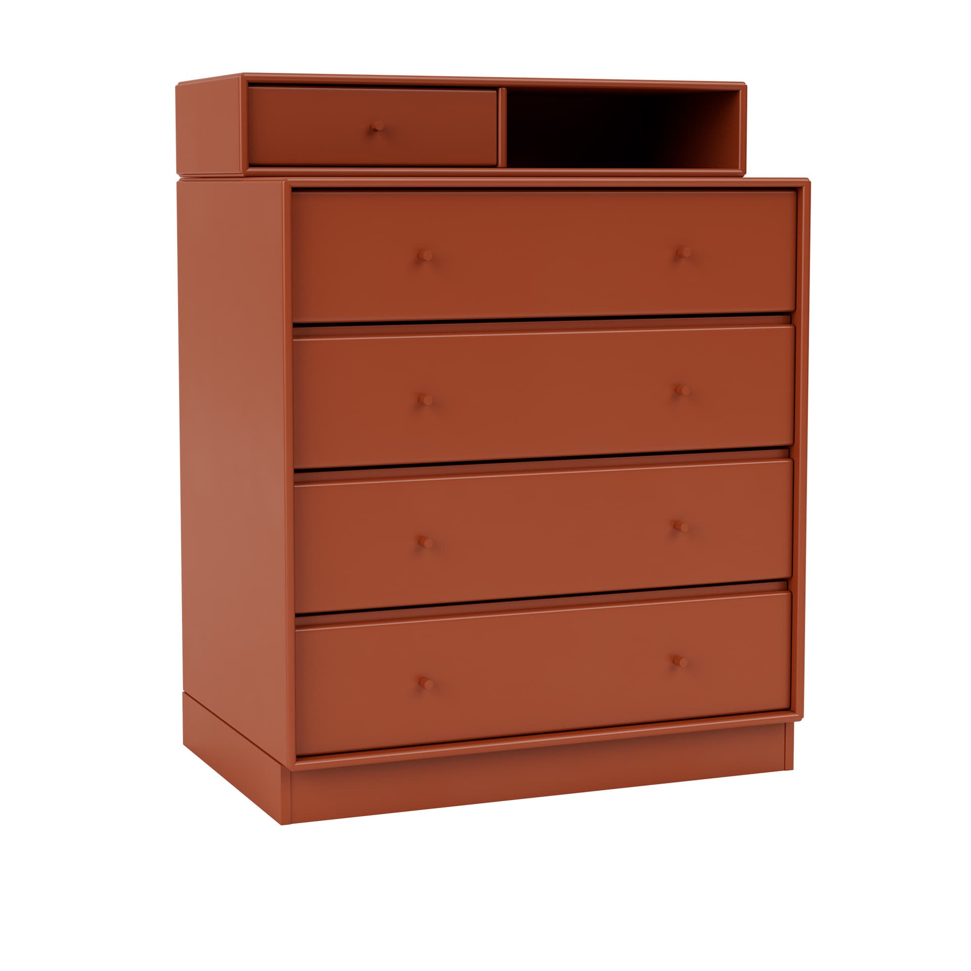 Montana - Keep Chest Of Drawers 162-Hokkaido 07 Plinth 7 cm - Skjenker - Peter J. Lassen - Rød - Tre