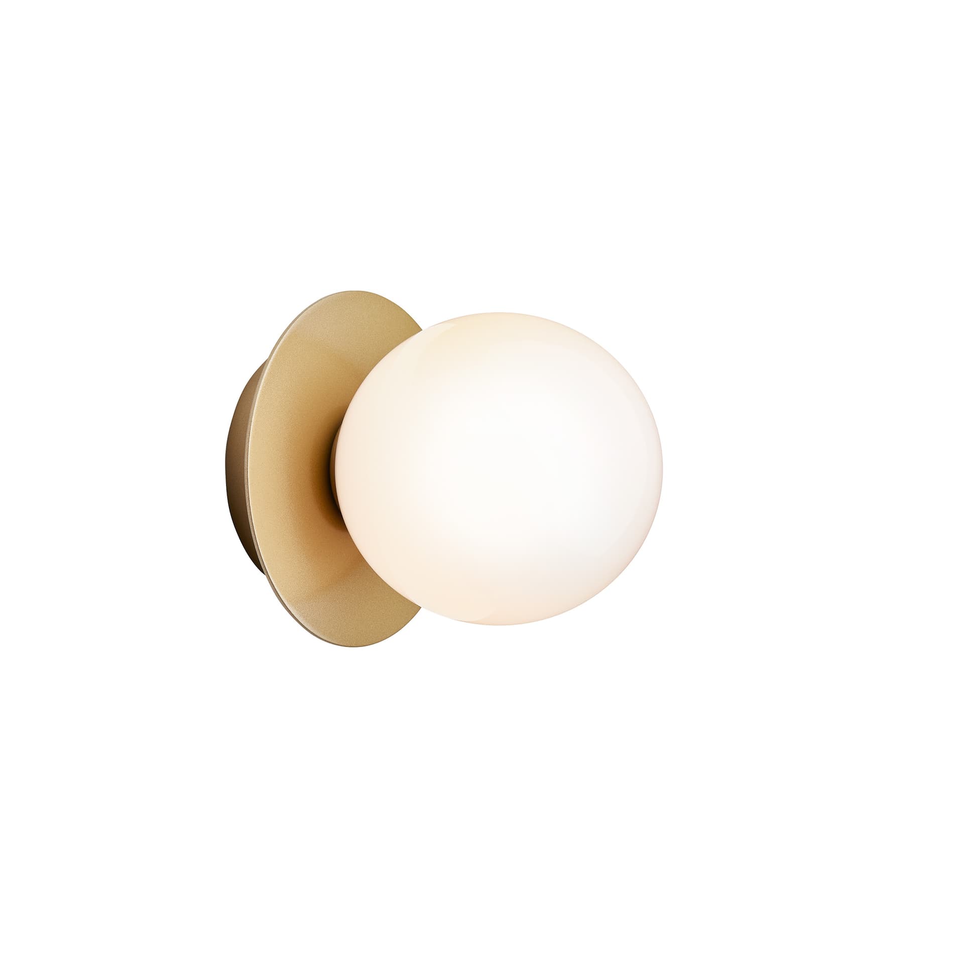 Nuura - Liila 1 Nordic Gold/Opal White - Vegglamper - Sofie Refer - Gull - Glass/Metall