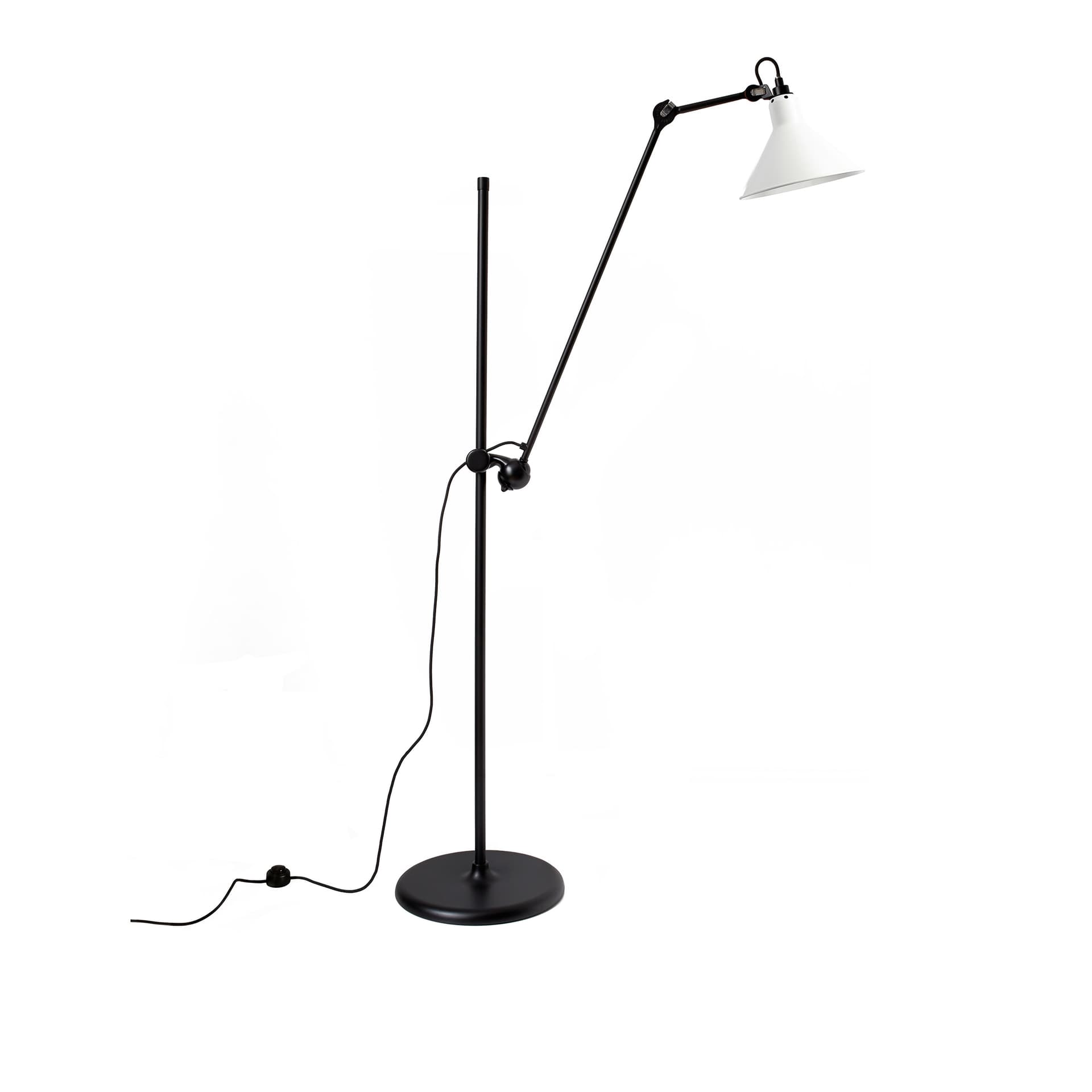 DCWéditions - Lampe Gras No215 - Conic - Svart bas, Vit - Leselamper - Bernard-Albin Gras - Hvit