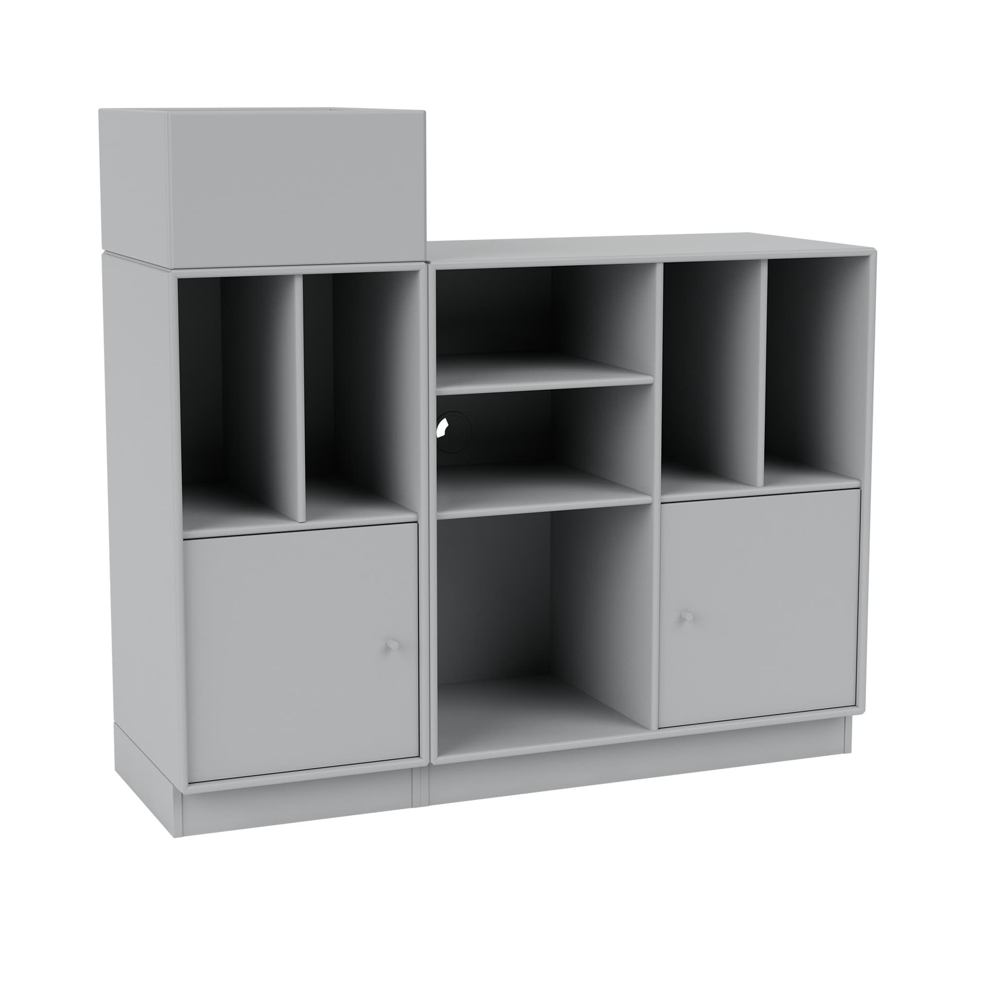 Montana - SPIN III Vinyl Storage, 07-Plinth 7 cm, 02 Fjord - Oppbevaringsskap - Peter J. Lassen - Grå