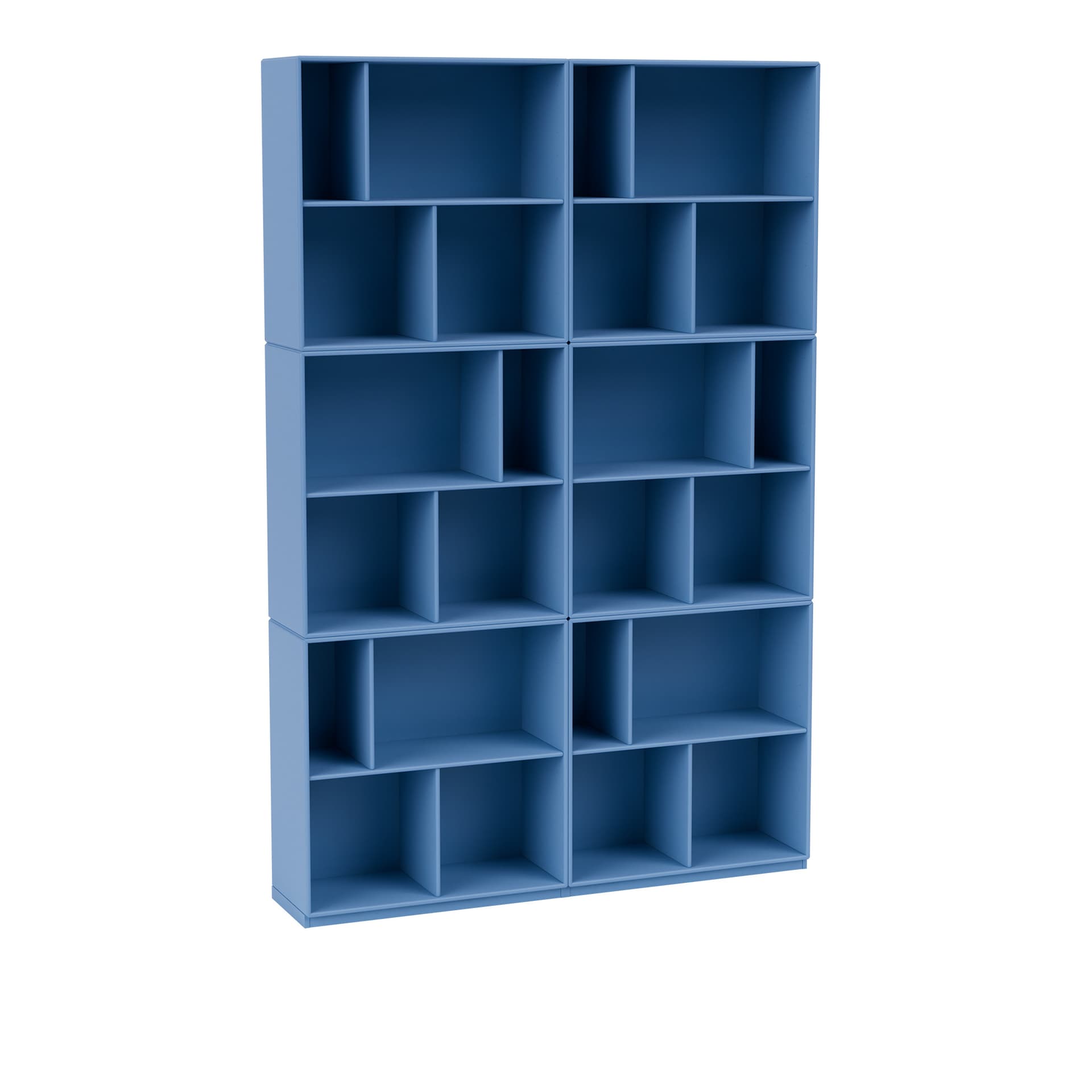 Montana - Read Spacious Bookshelf 154-Azure 06 Plinth 3 cm - Bokhyller - Peter J. Lassen - Blå - Tre