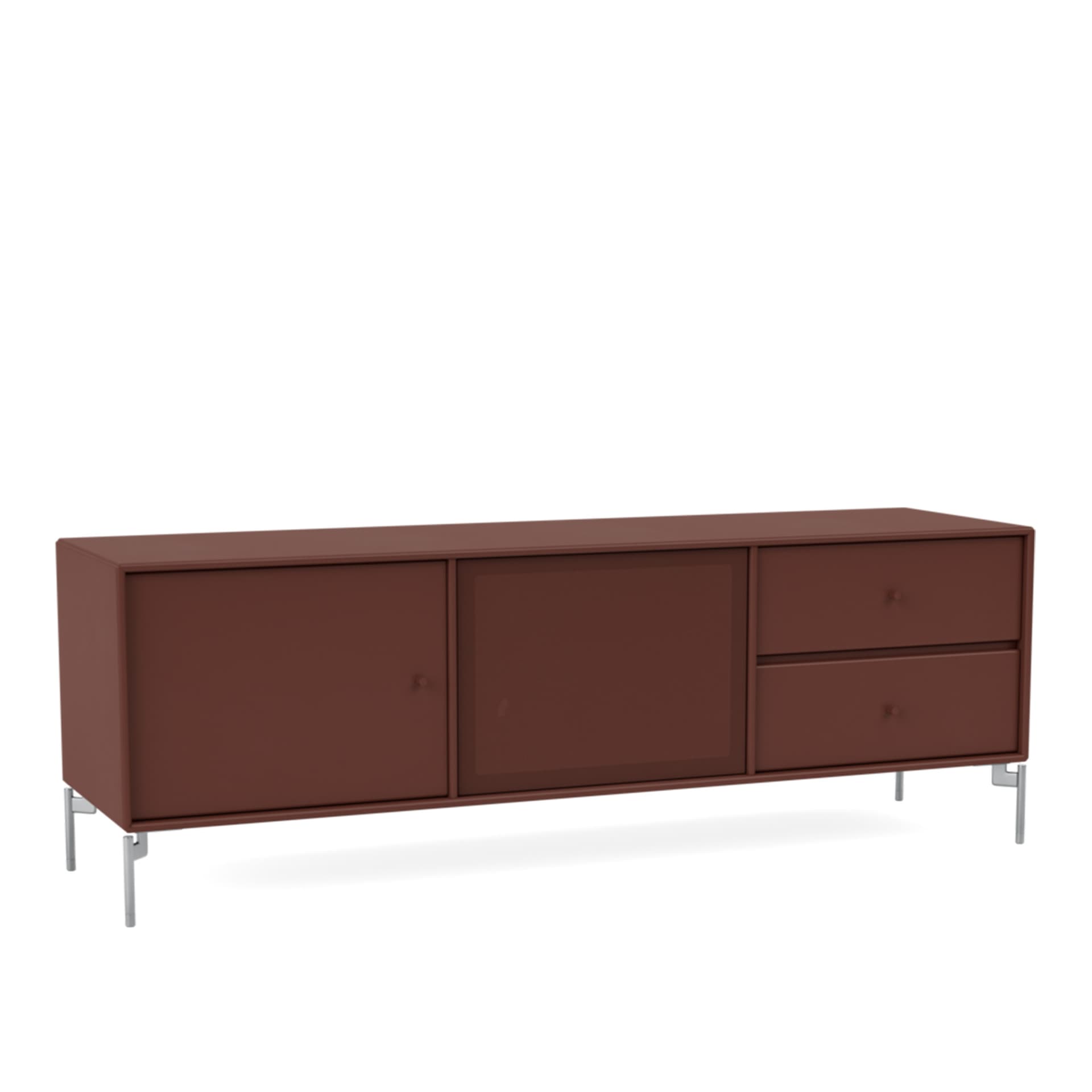 Montana - Octave Vi TV Bench 155-Masala Matt Chrome - TV-benker - Peter J. Lassen - Brun - Tre