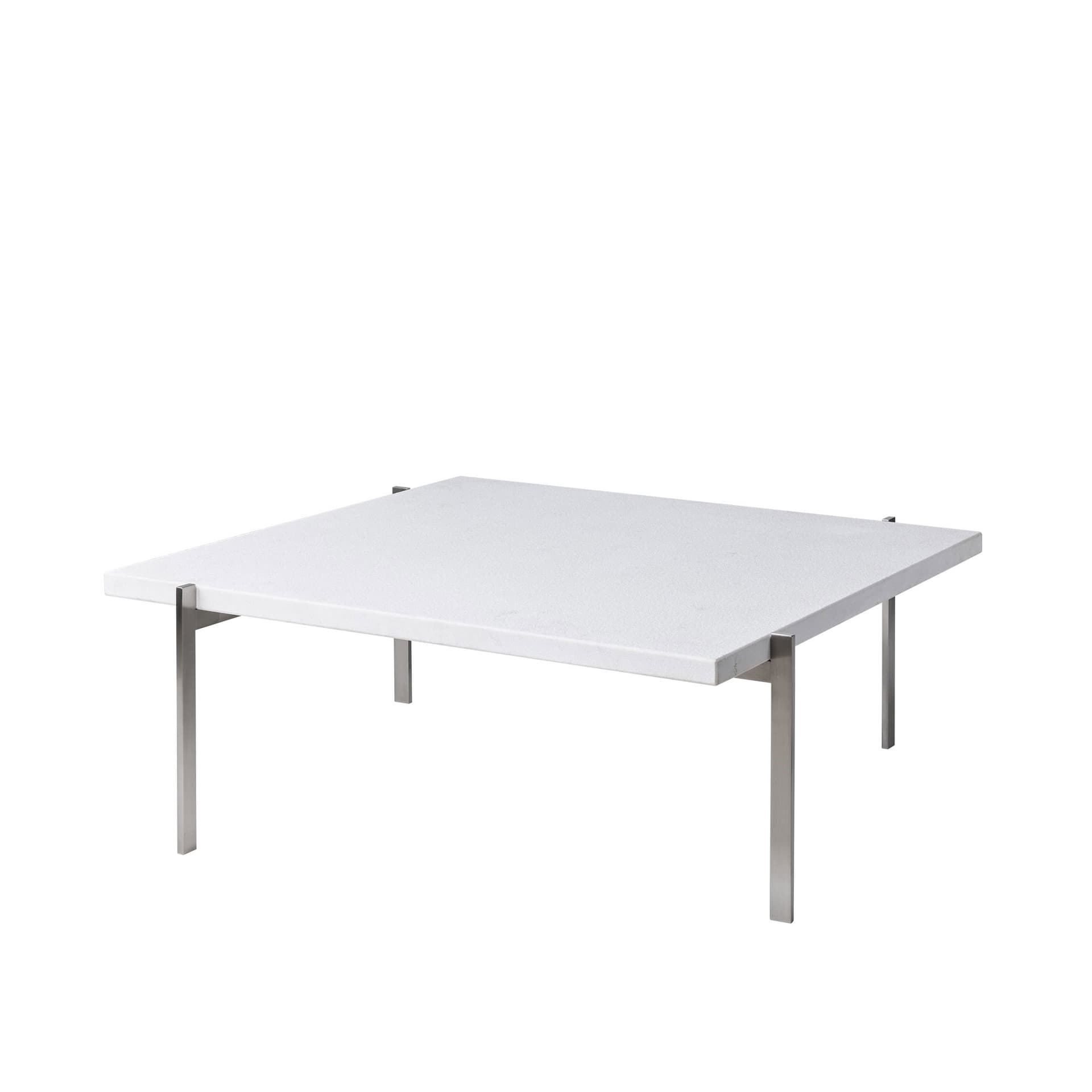Fritz Hansen - PK61 Vit Marmor Valsad - Sofabord - Poul Kjærholm