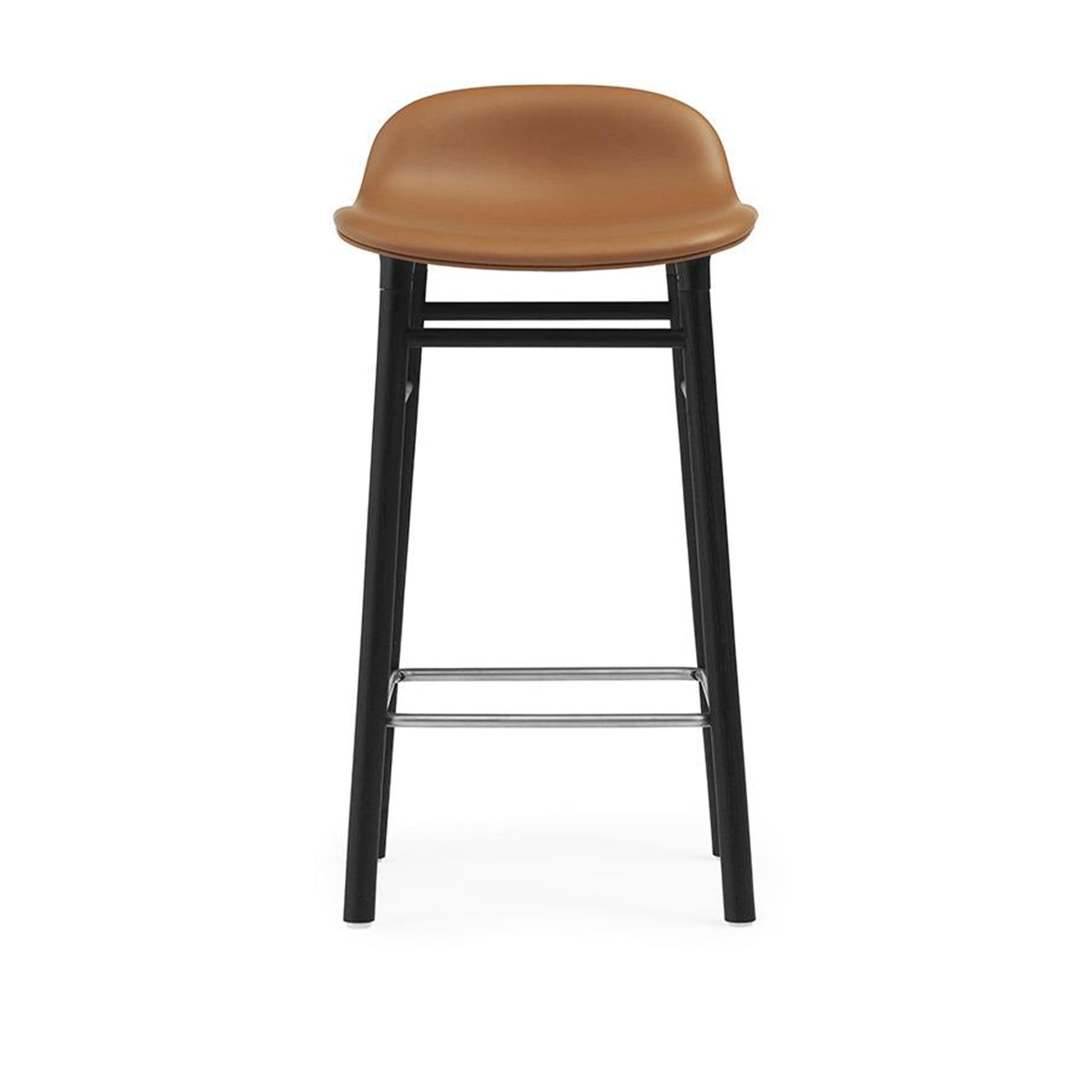 Normann Copenhagen - Form Barstool 65 cm Full Upholstery Black Oak Group 7 Ultra 41574 - Barstoler & barkrakker - Simon Legald - Tre/Tekstilmateriale/Plast