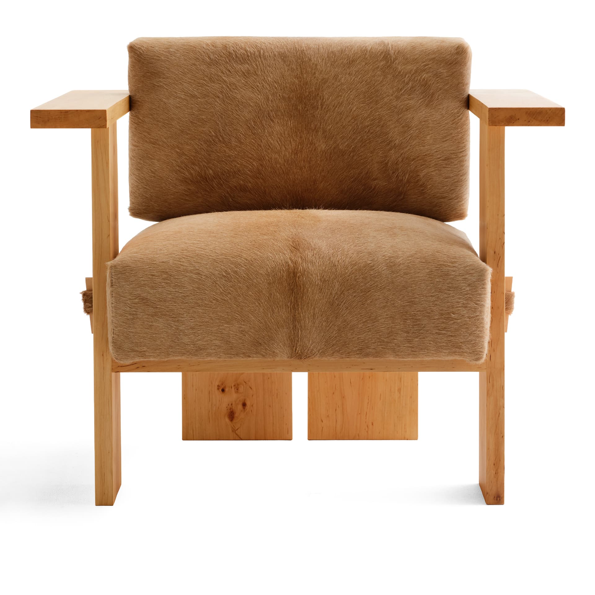 NOGA - Gaucho Alder/Champagne lenestol - Lenestoler - Ductus - Beige,Tre farget - Lær/Tre