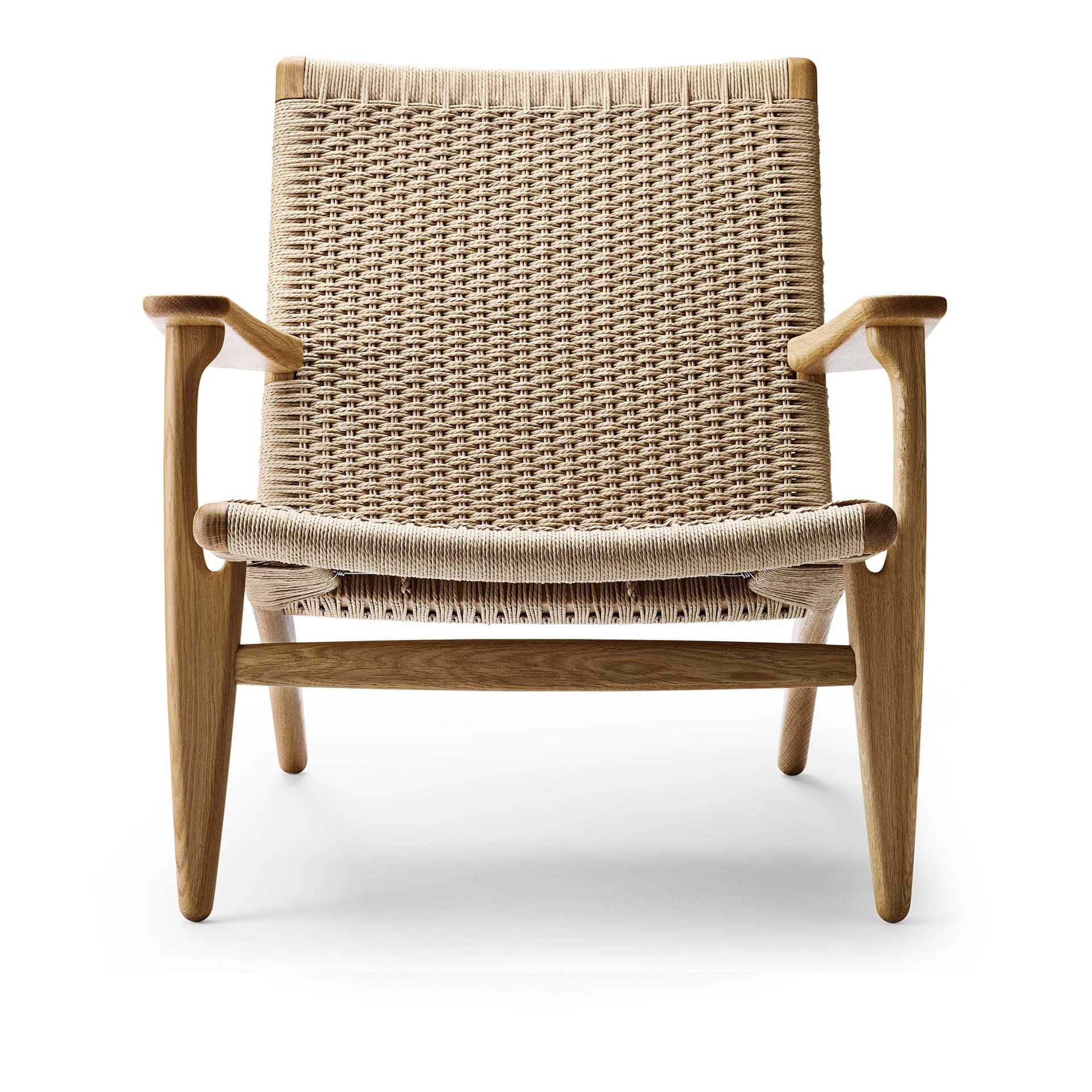 Carl Hansen - CH25, Oljad Ek, Naturflätat papperssnöre - Lenestoler - Hans J. Wegner - Tre farget - Naturlig materiale/Tre