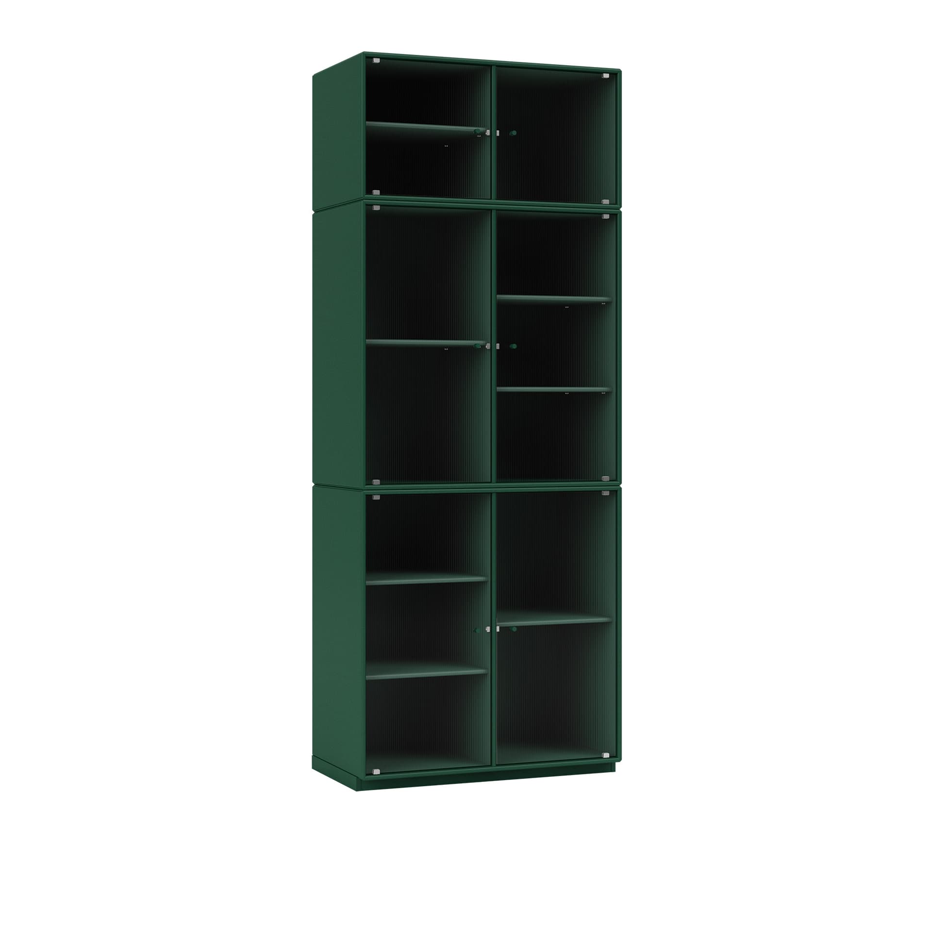 Montana - Ripple Iv – Vitrine Cabinet 136-Pine 06 Plinth 3 cm - Vitrineskap - Peter J. Lassen - Grønn - Tre
