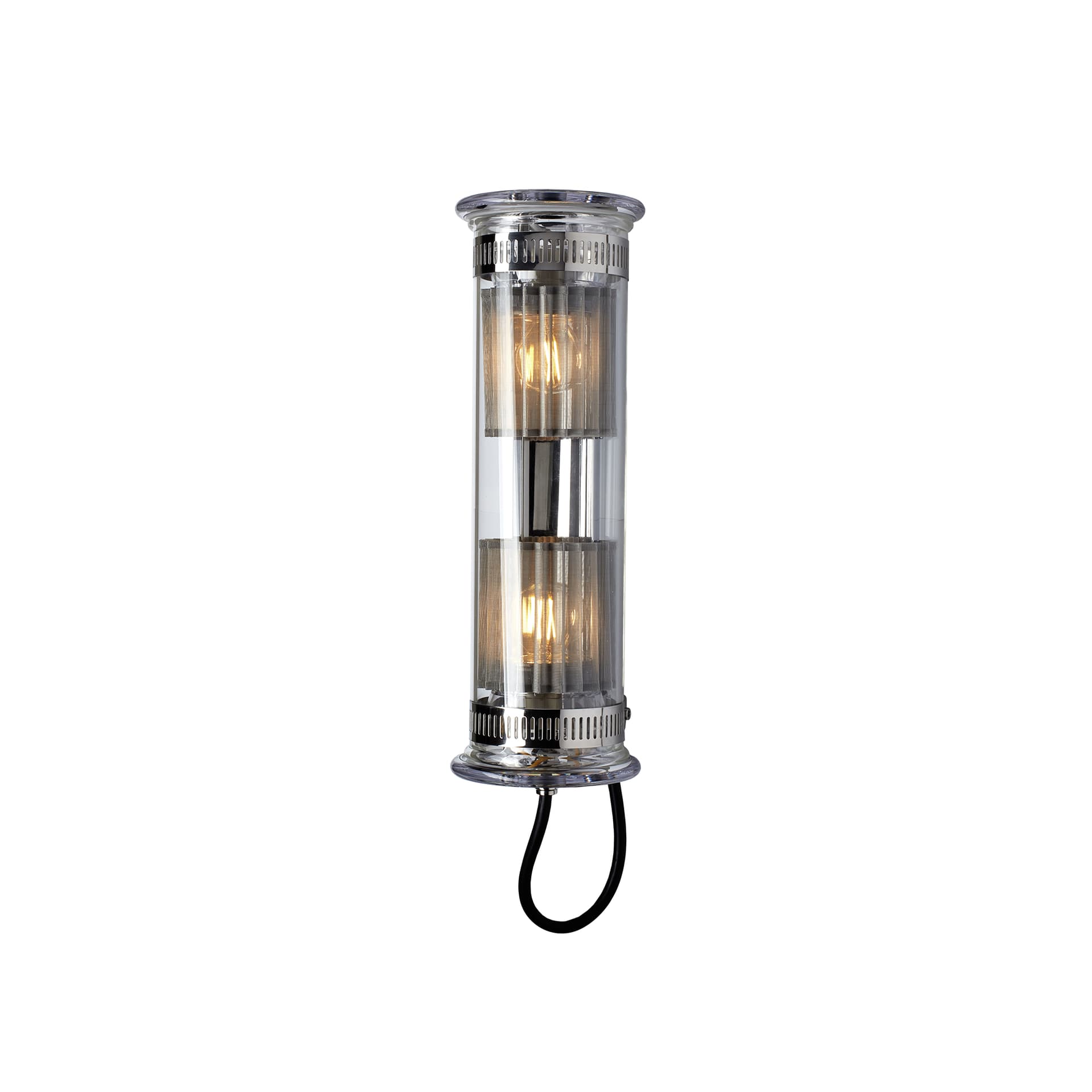 DCWéditions - In The Tube 100-350, Transparent Stopper, Silver/Silver - Vegglamper - Dominique Perrault,Gaëlle Lauriot - Sølv - Glass/Metall