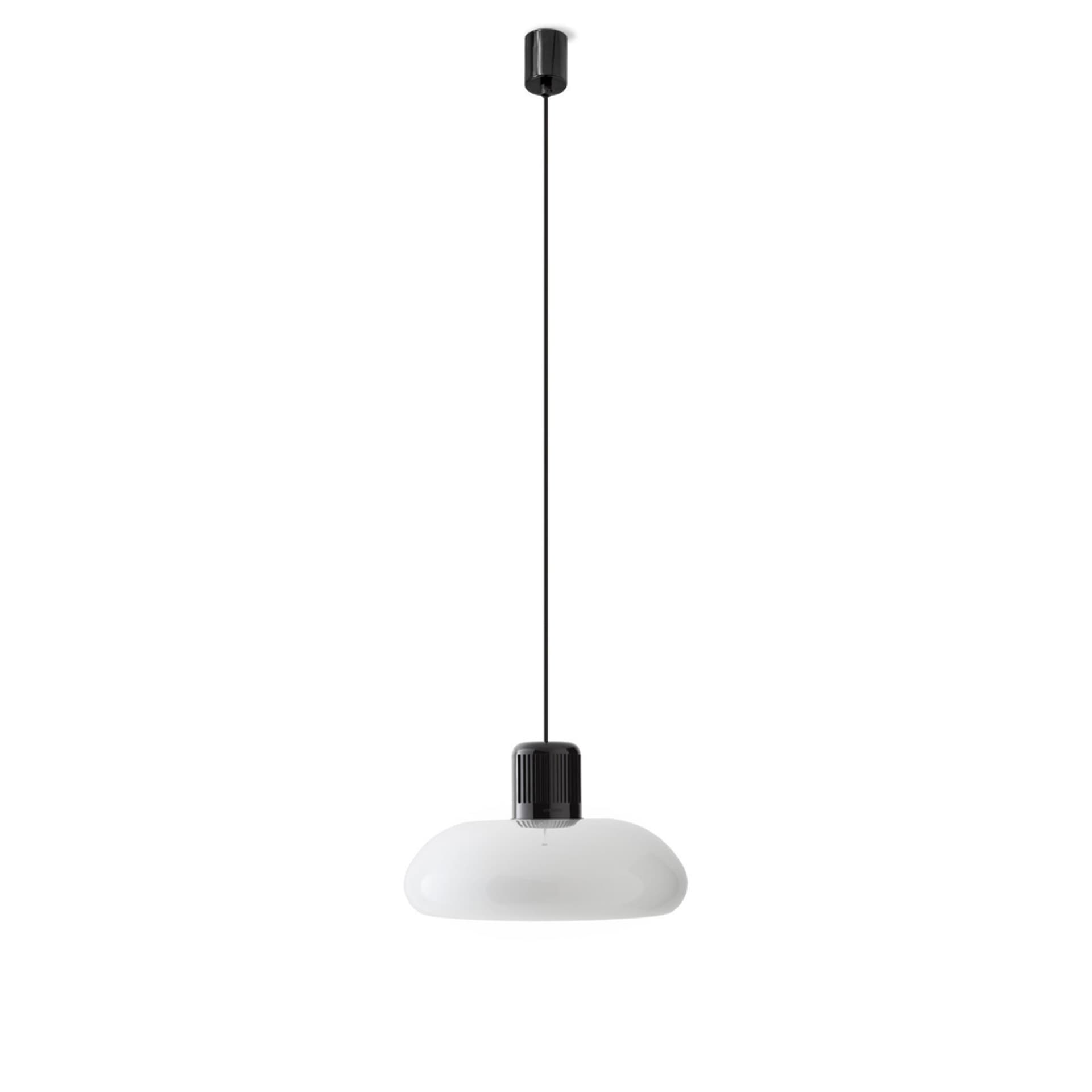Stilnovo - Trepiù DALI pendellampe white / polished black - Pendellamper - Gae Aulenti,Livio Castiglioni - Svart,Hvit