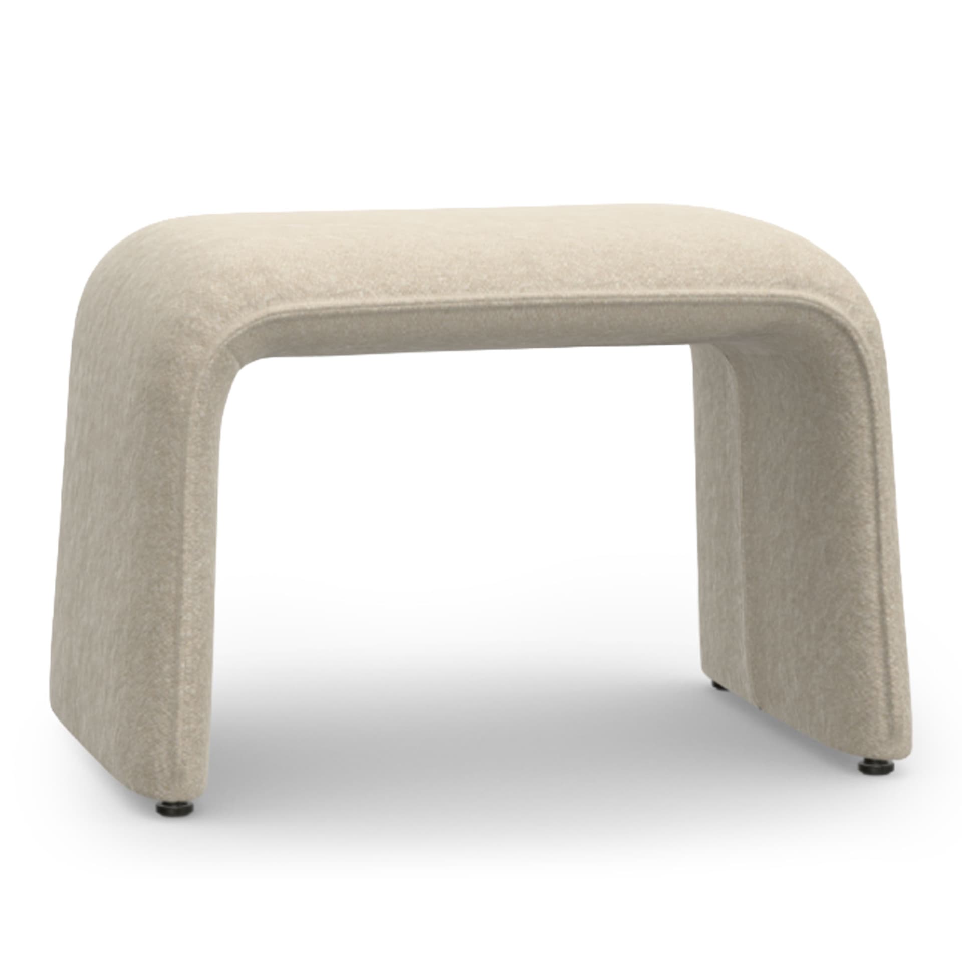 Vitra - Bascule Bench fotskammel Nubia Cream Pearl - Skamler & Taburetter - Beige - Bouclé