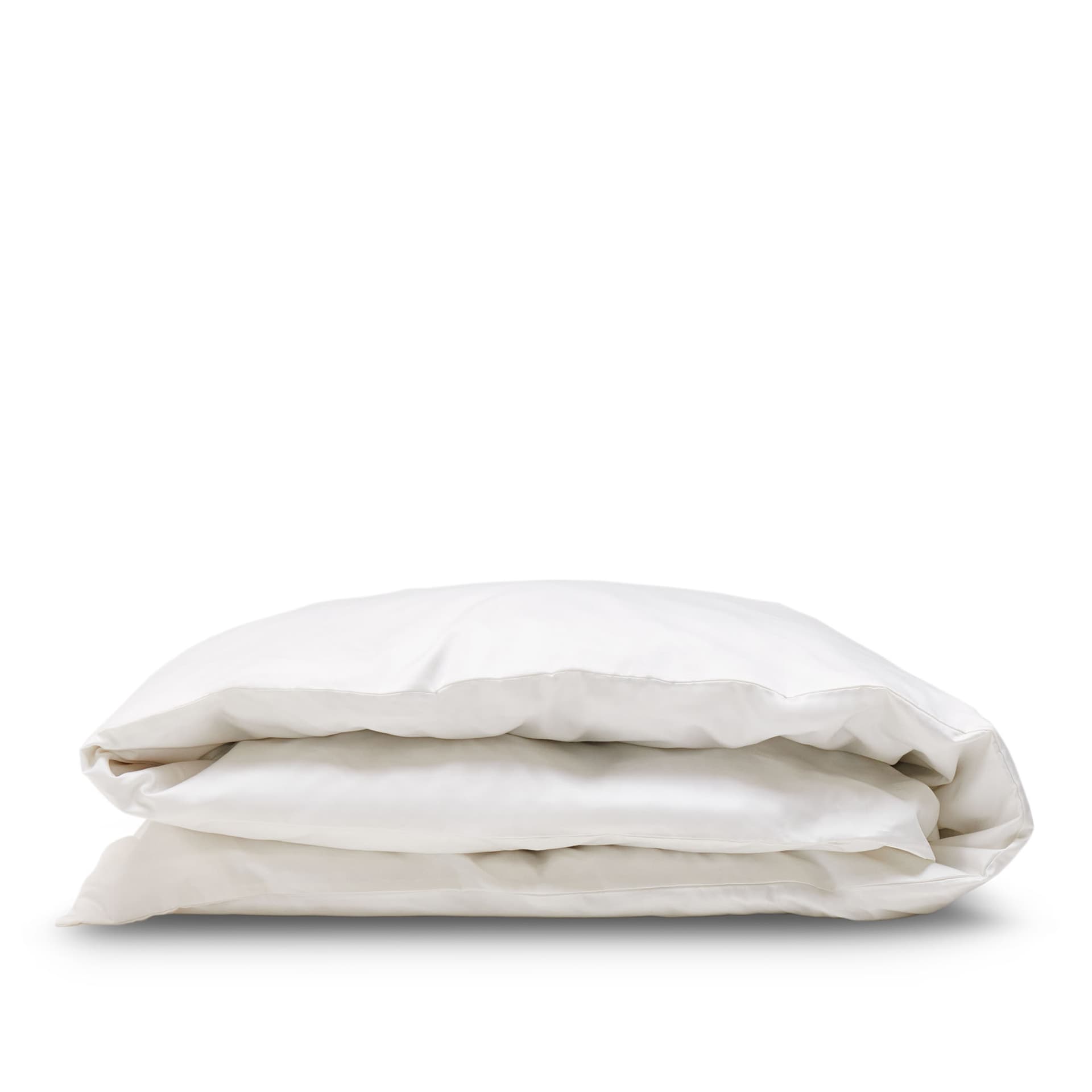Ogland - Shade dobbelt dynetrekk satin crisp white 220x220 cm - Dynetrekk - Hvit - Bomull