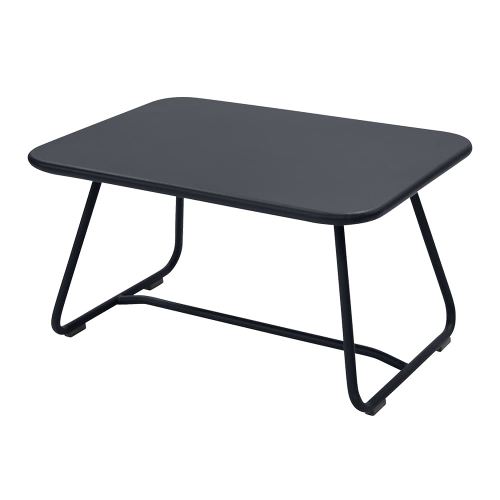 Fermob - Sixties Low Table Anthracite 47 - Utendørs småbord & sidebord - Frédéric Sofia - Grå - Metall