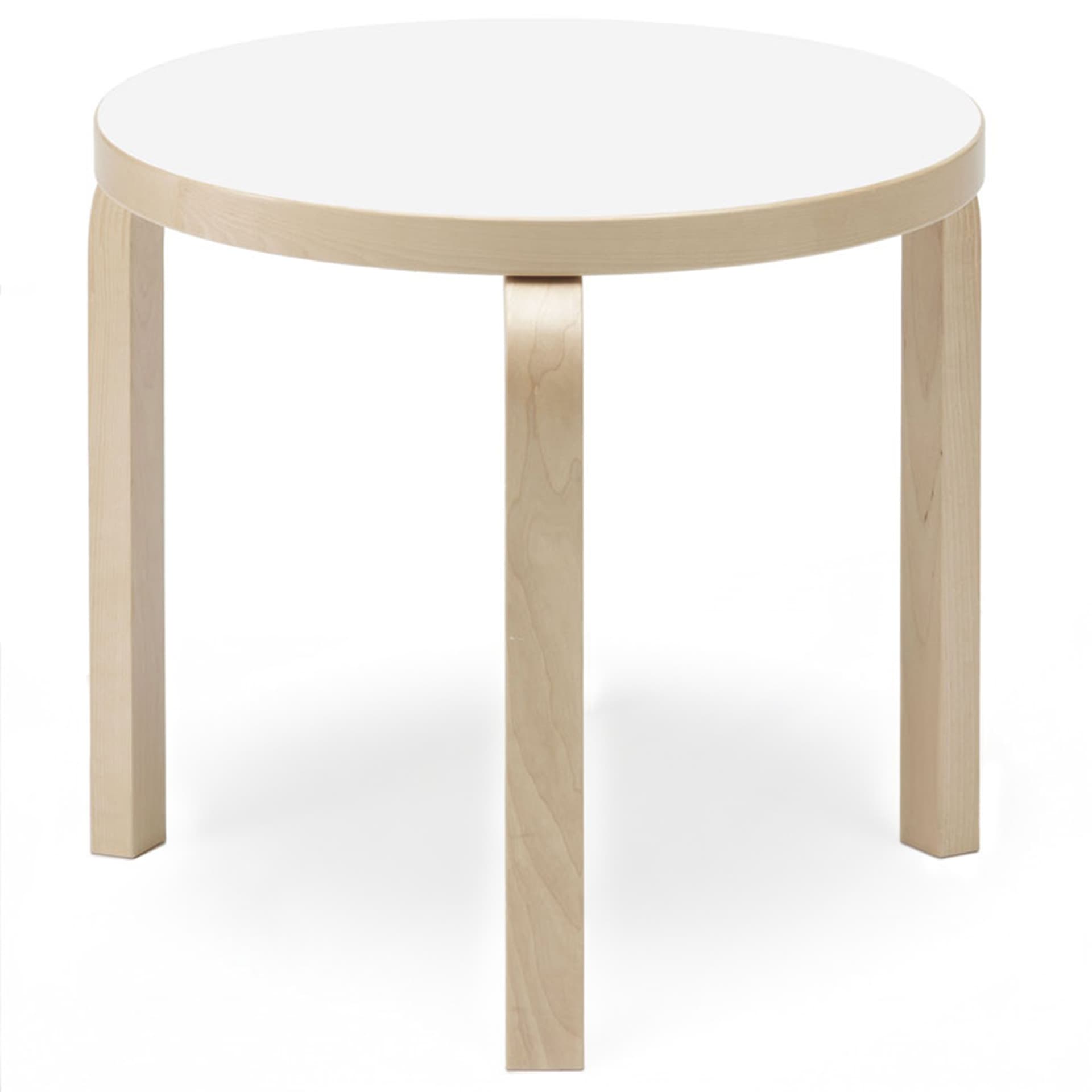 Artek - Bord 90D 48 cm Vit laminat - Småbord & sidebord - Ilmari Tapiovaara