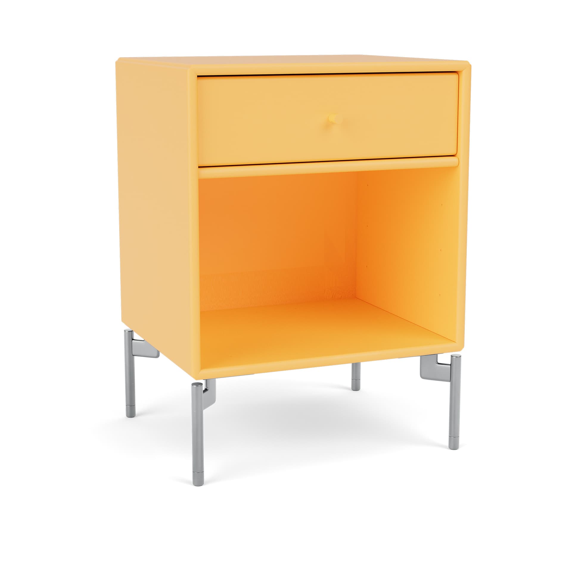 Montana - Dream Nightstand 166-Acacia Matt Chrome - Nattbord - Peter J. Lassen - Gul - Tre