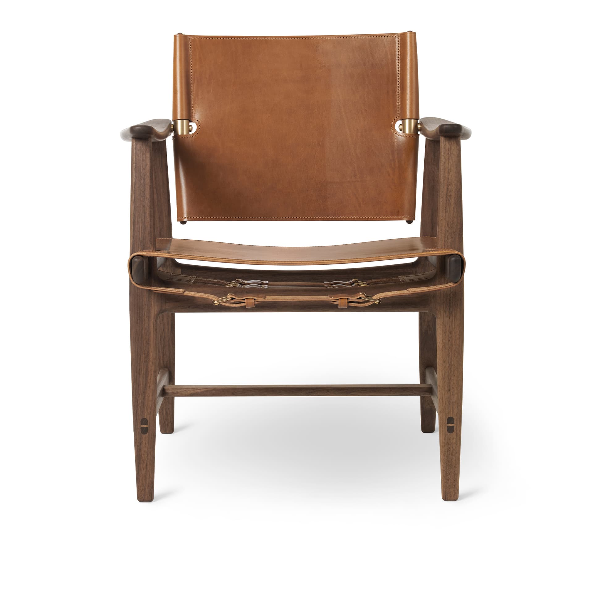 Carl Hansen - BM1106 Huntsman Chair Walnut Oil Saddle Cognac - Spisestoler - Børge Mogensen - Tre farget - Tre