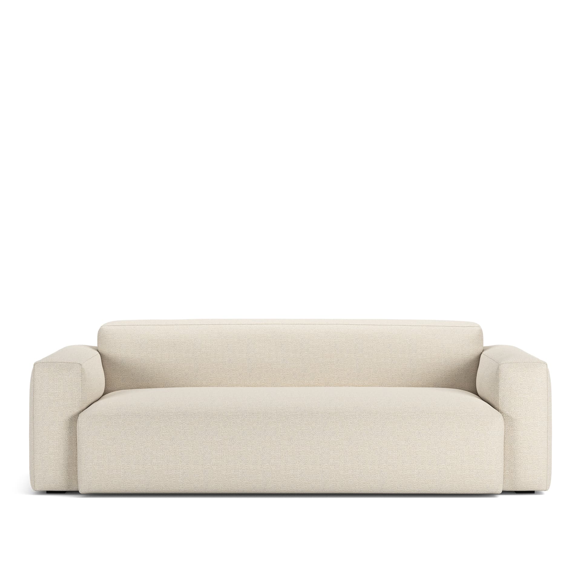 NOGA - Brick 2,5-Seater Sofa Lario 38 Fixed Upholstery - Sofaer - Beige - Ned/Metall/Tre/Tekstilmateriale