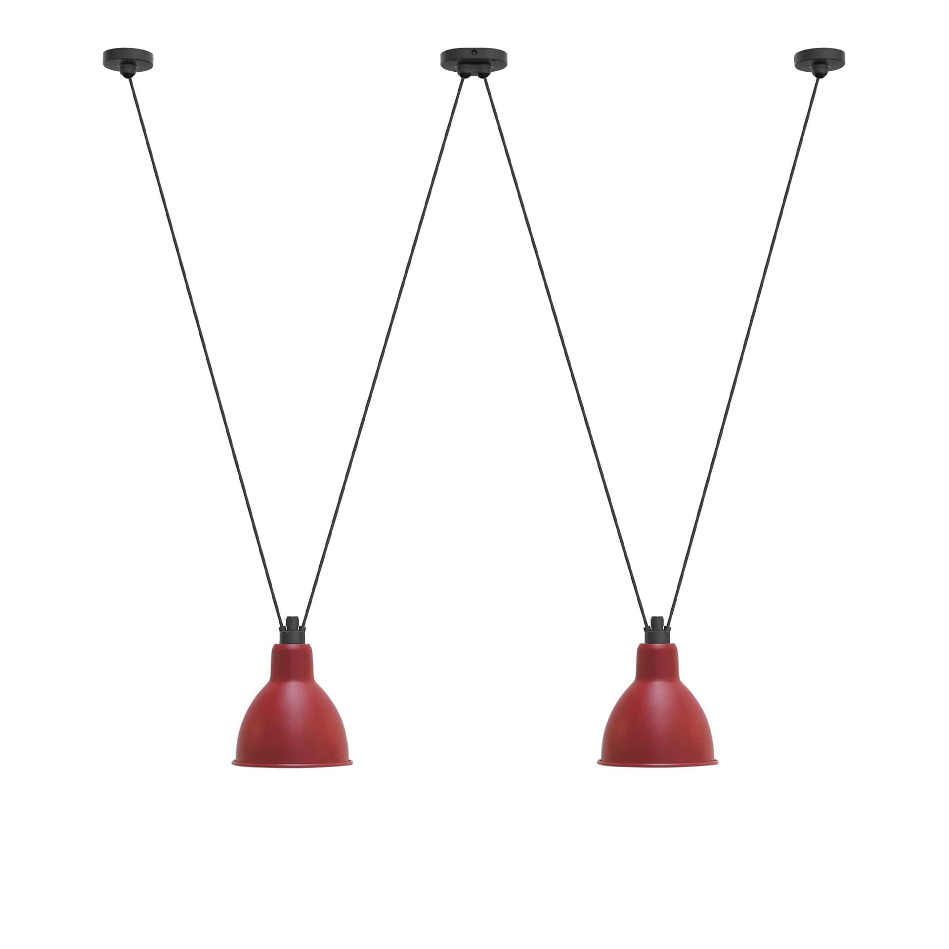 DCWéditions - Les Acrobates De Gras 324 XL Round Red - Pendellamper - Bernard-Albin Gras - Rød