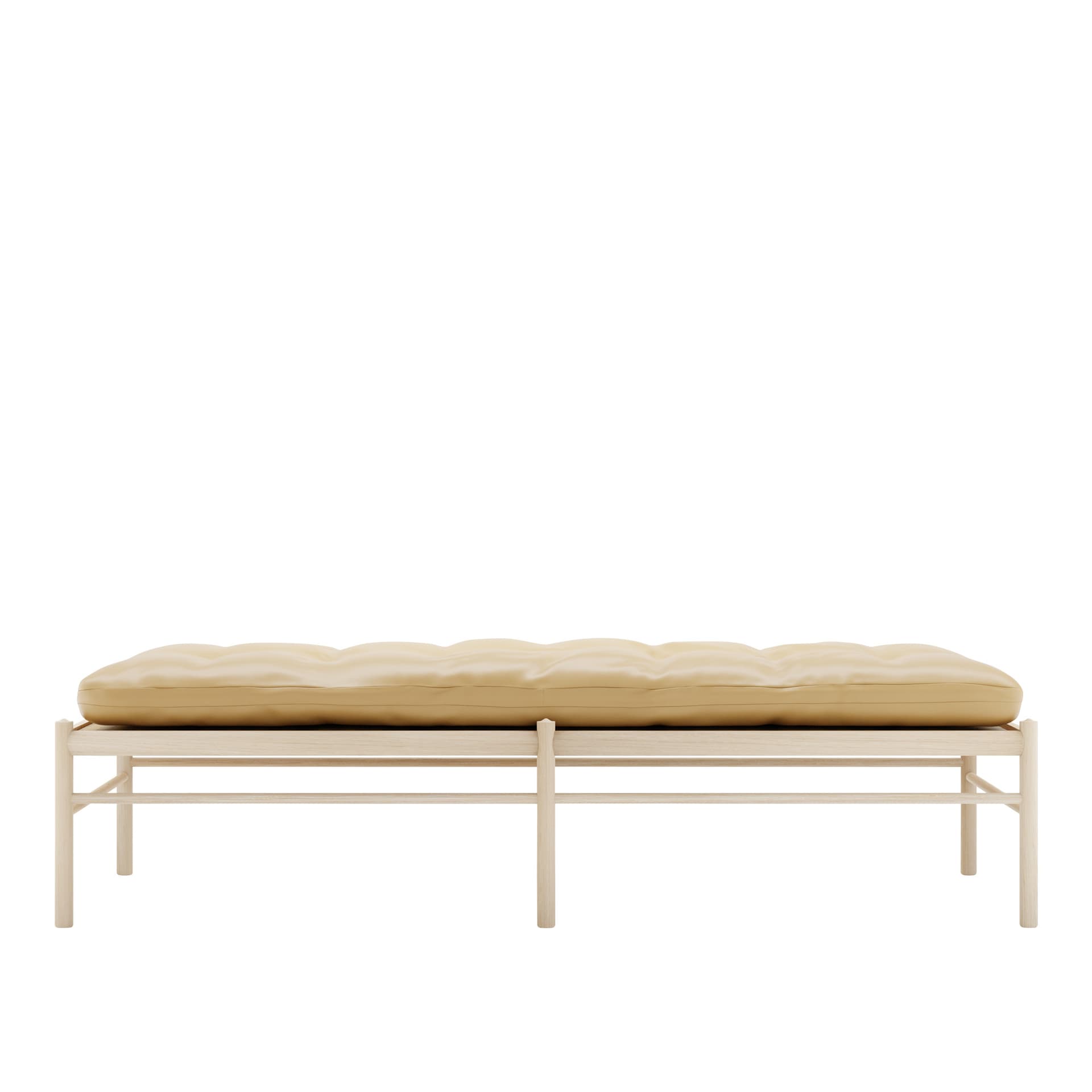 Carl Hansen - OW150, Tvålad Ek, Lädergrupp B Thor - 325 - Dagsenger - Ole Wanscher - Beige