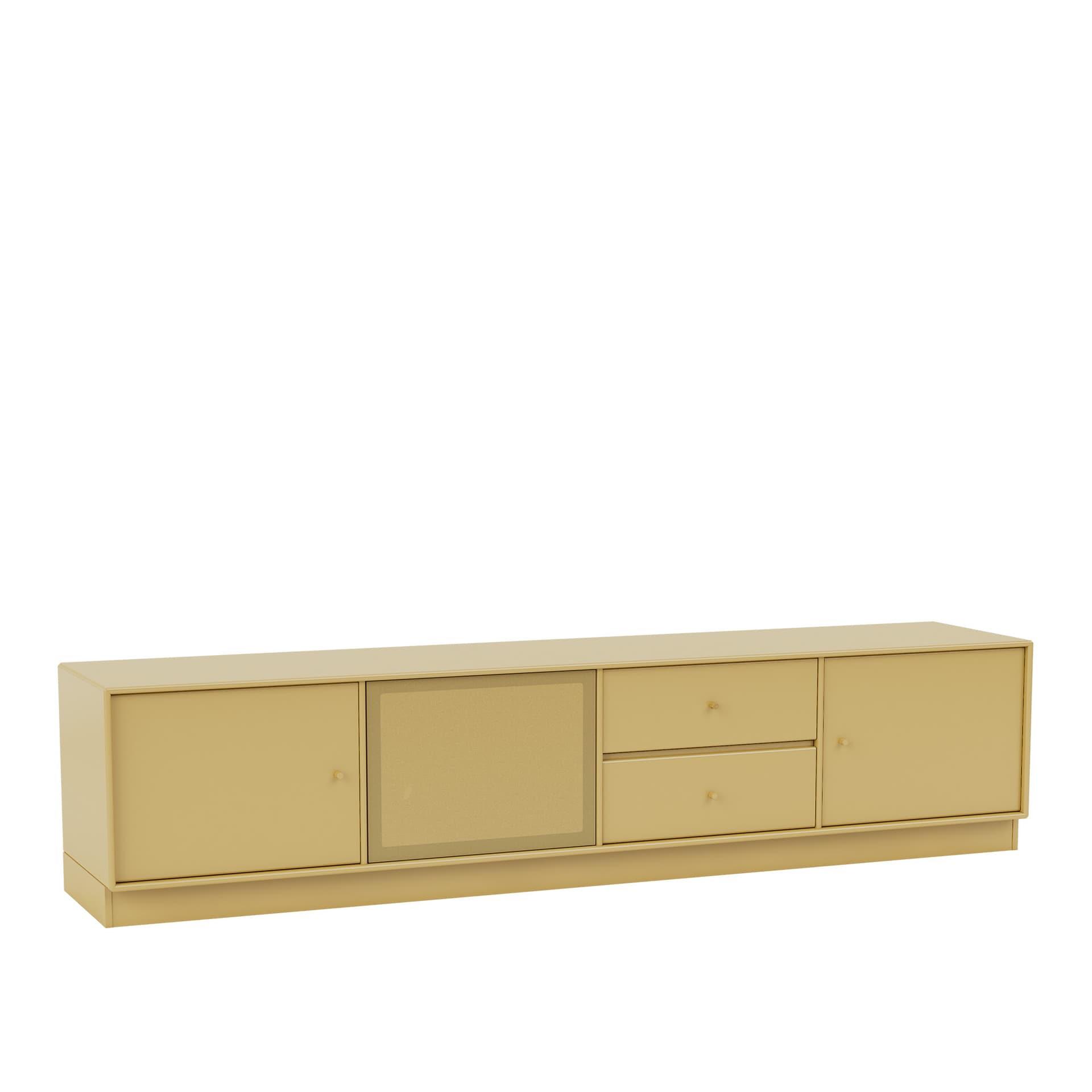 Montana - Octave Viii TV Bench 157-Cumin 07 Plinth 7 cm - TV-benker - Peter J. Lassen - Gul - Tre