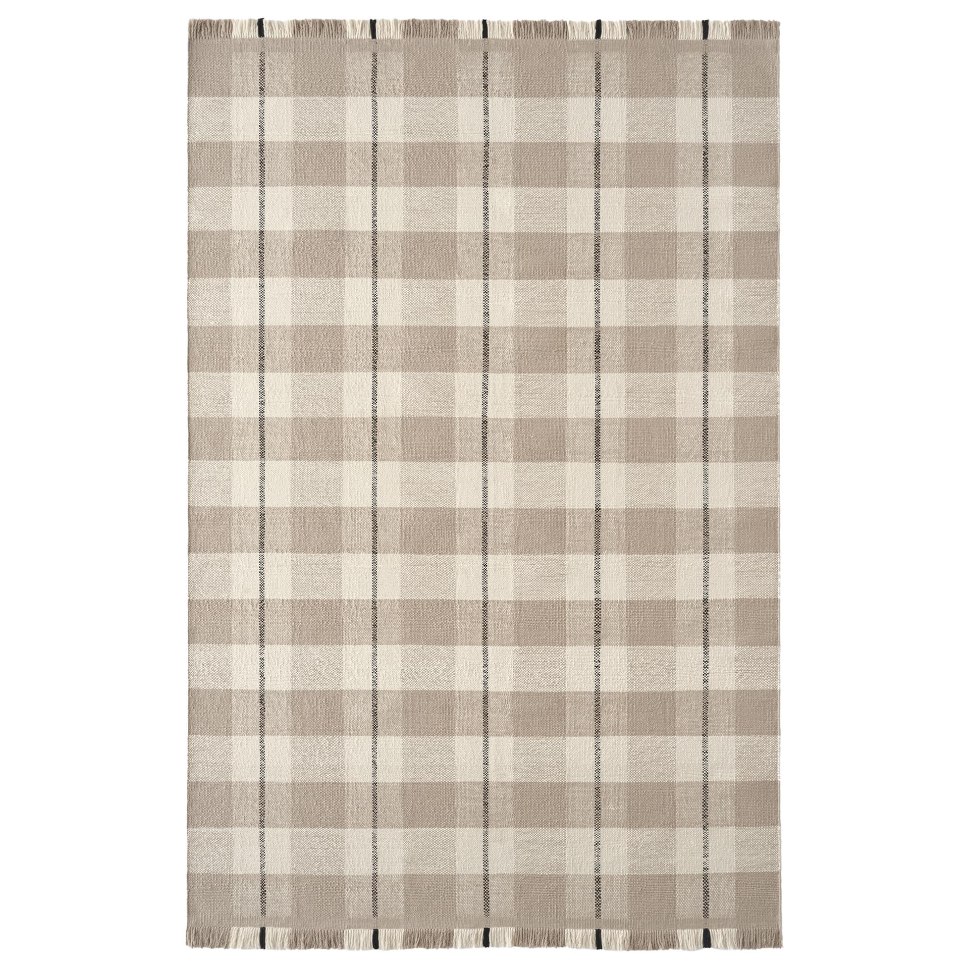 Nordic Knots - Plaid - Sand - Cream - 200x300 - Ulltepper - Beige - Ull