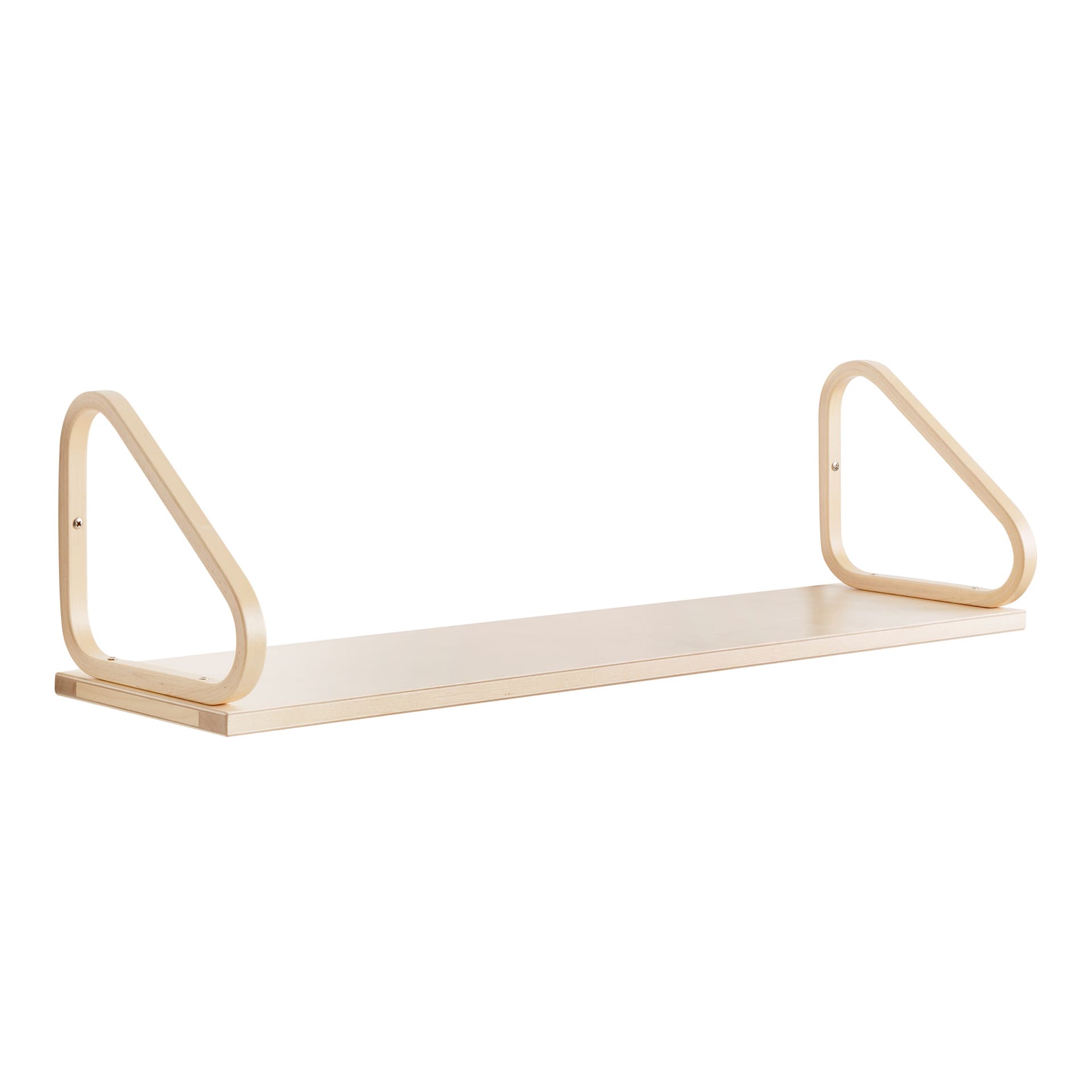 Artek - Vägghylla 112B, Klarlackad björkfanér - Vegghyller - Alvar Aalto - Svart - Tre