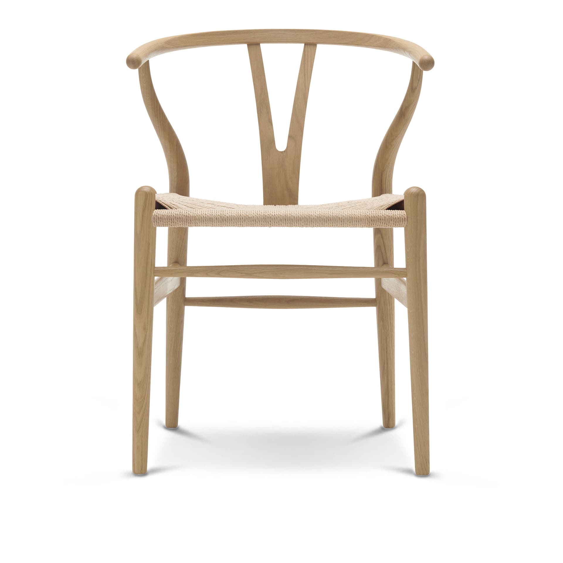 Carl Hansen - CH24 Y-Stolen Ek/ Snöre Natur Tvålbehandlad - Spisestoler - Hans J. Wegner - Tre farget - Papir/Tre