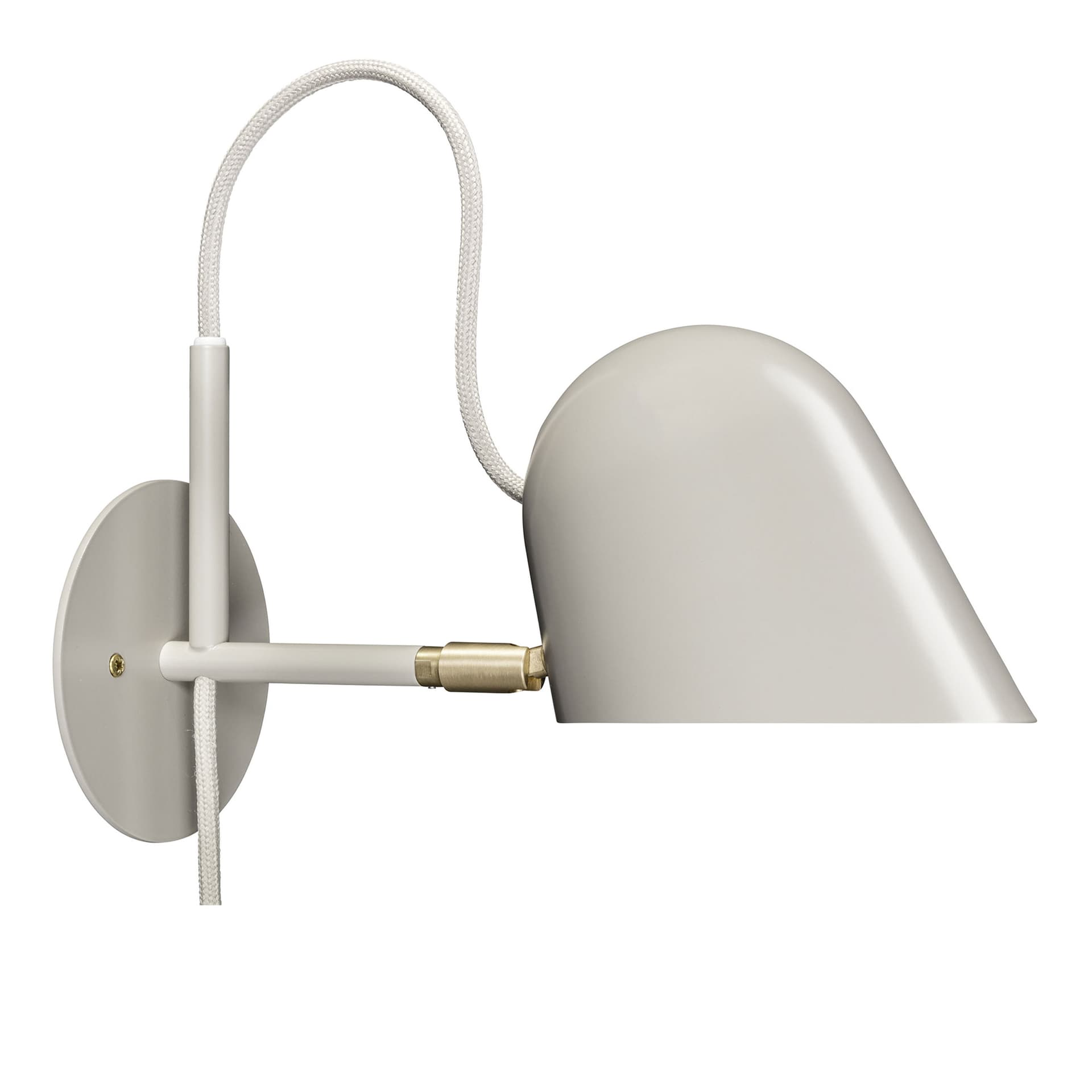 Örsjö Belysning - Streck Vägglampa, Varmgrå, Kabel - Sengelamper - Joel Karlsson - Grå - Metall