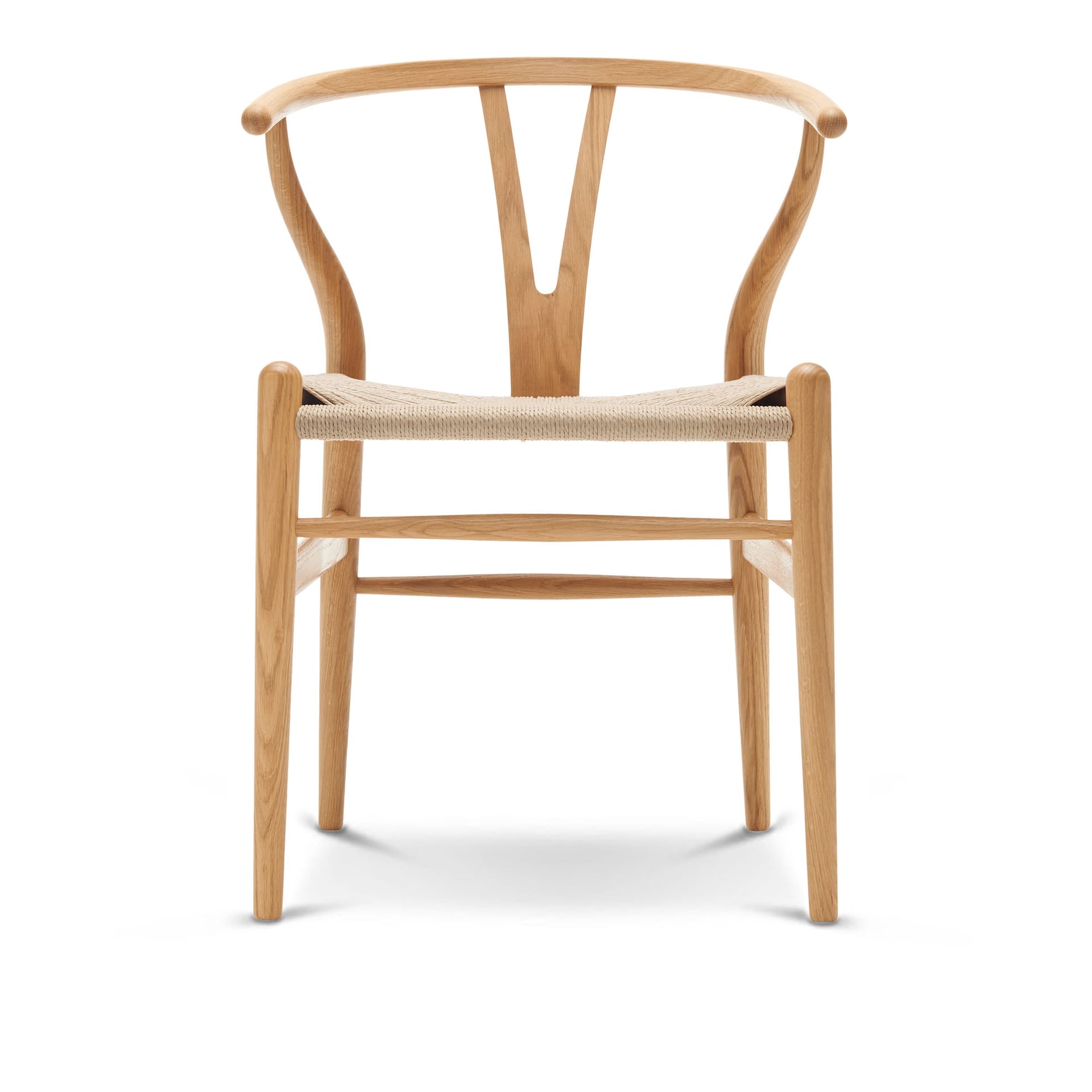 Carl Hansen - CH24 Y-Stolen Ek/ Snöre Natur Oljad - Spisestoler - Hans J. Wegner - Tre farget - Papir/Tre