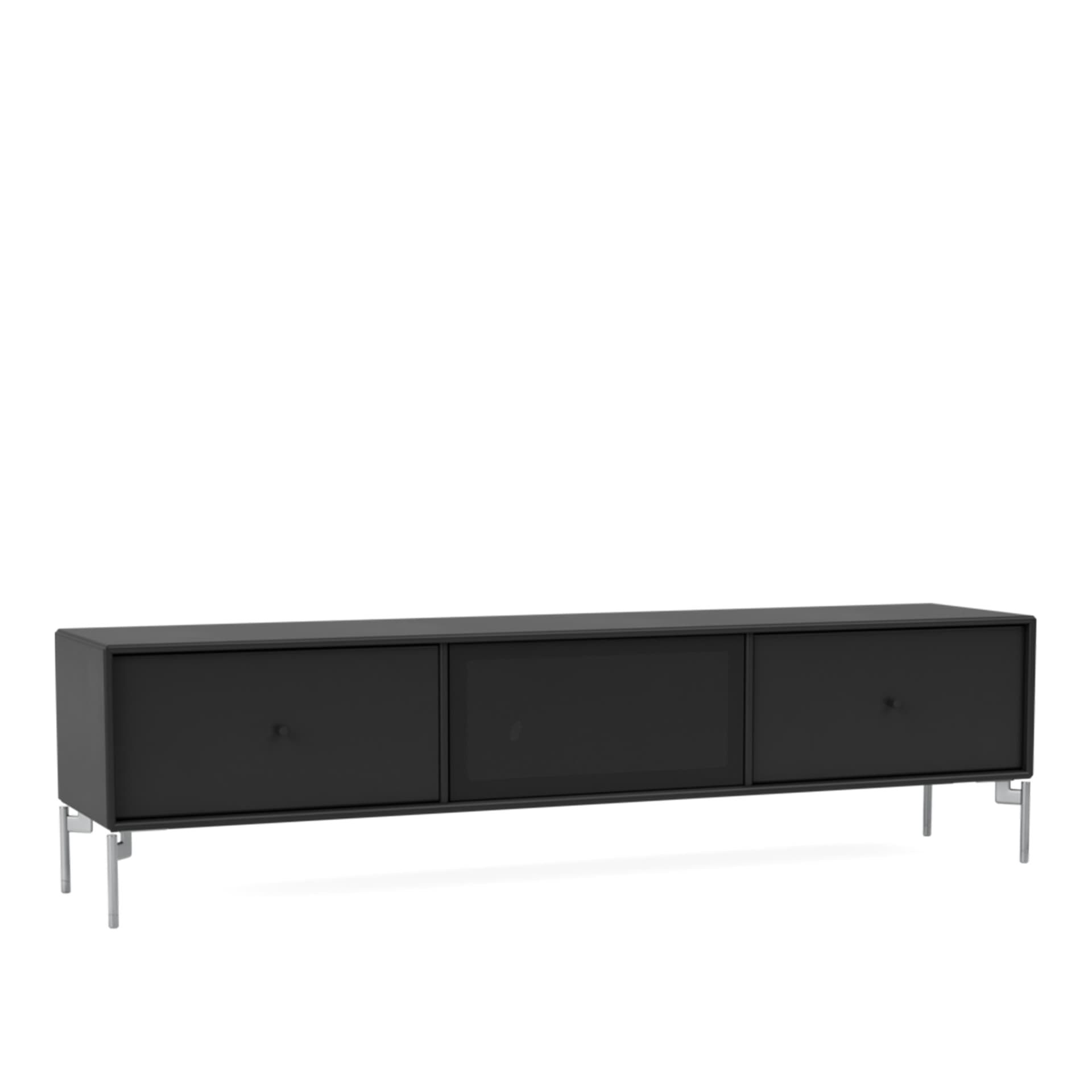 Montana - Octave V TV Bench 05-Black Matt Chrome - TV-benker - Peter J. Lassen - Svart - Tre