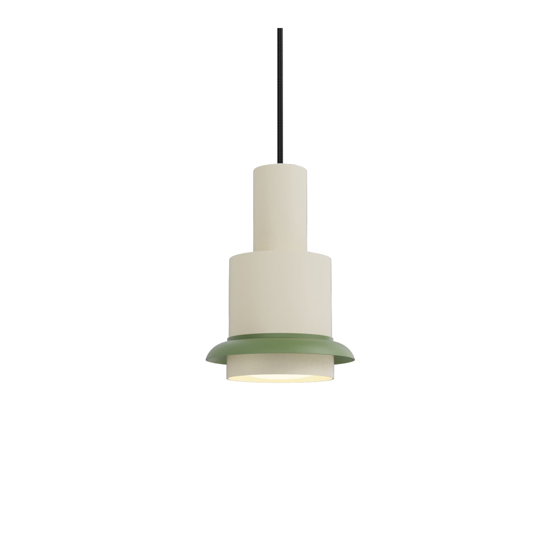 DCW - Chaumont Pendel Ø15xH22 White/Green