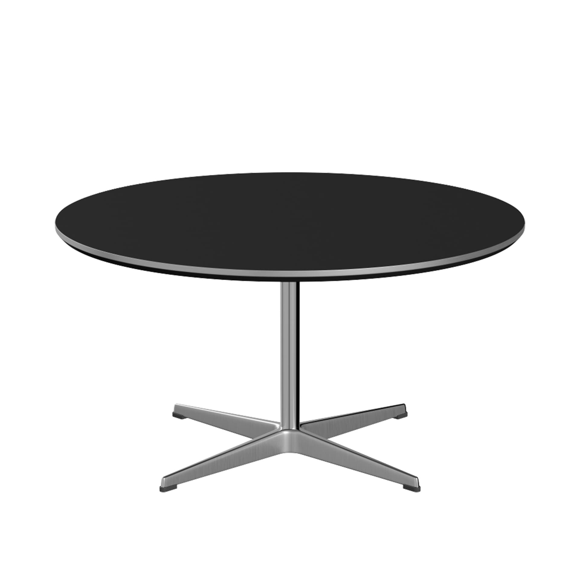 Fritz Hansen - A223 Cirkulär Soffbord, Ø90 cm, Laminat, Black - Sofabord - Arne Jacobsen,Piet Hein - Svart - Metall/Tre