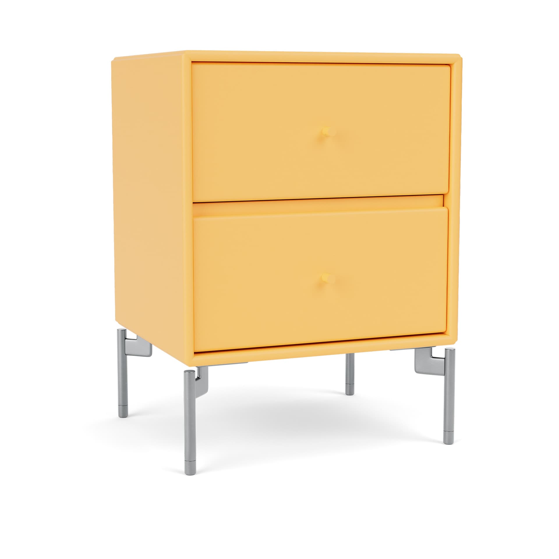 Montana - Drift Drawer Module 166-Acacia Matt Chrome - Nattbord - Peter J. Lassen - Gul - Tre