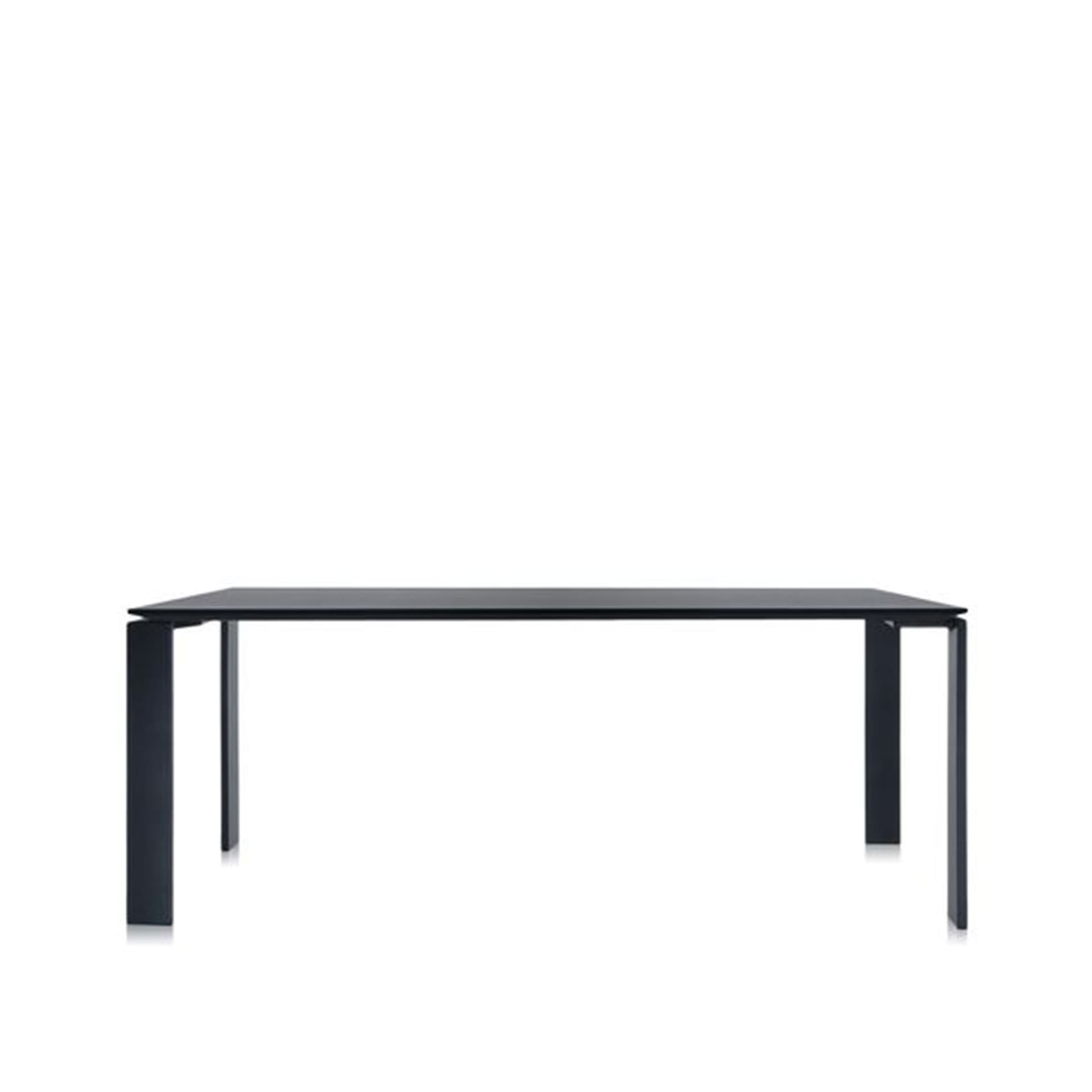 Kartell - Four Table 4523 190x79, Black/Black, Scratch-Proof Laminate - Spisebord - Ferruccio Laviani - Svart - Laminat/Metall