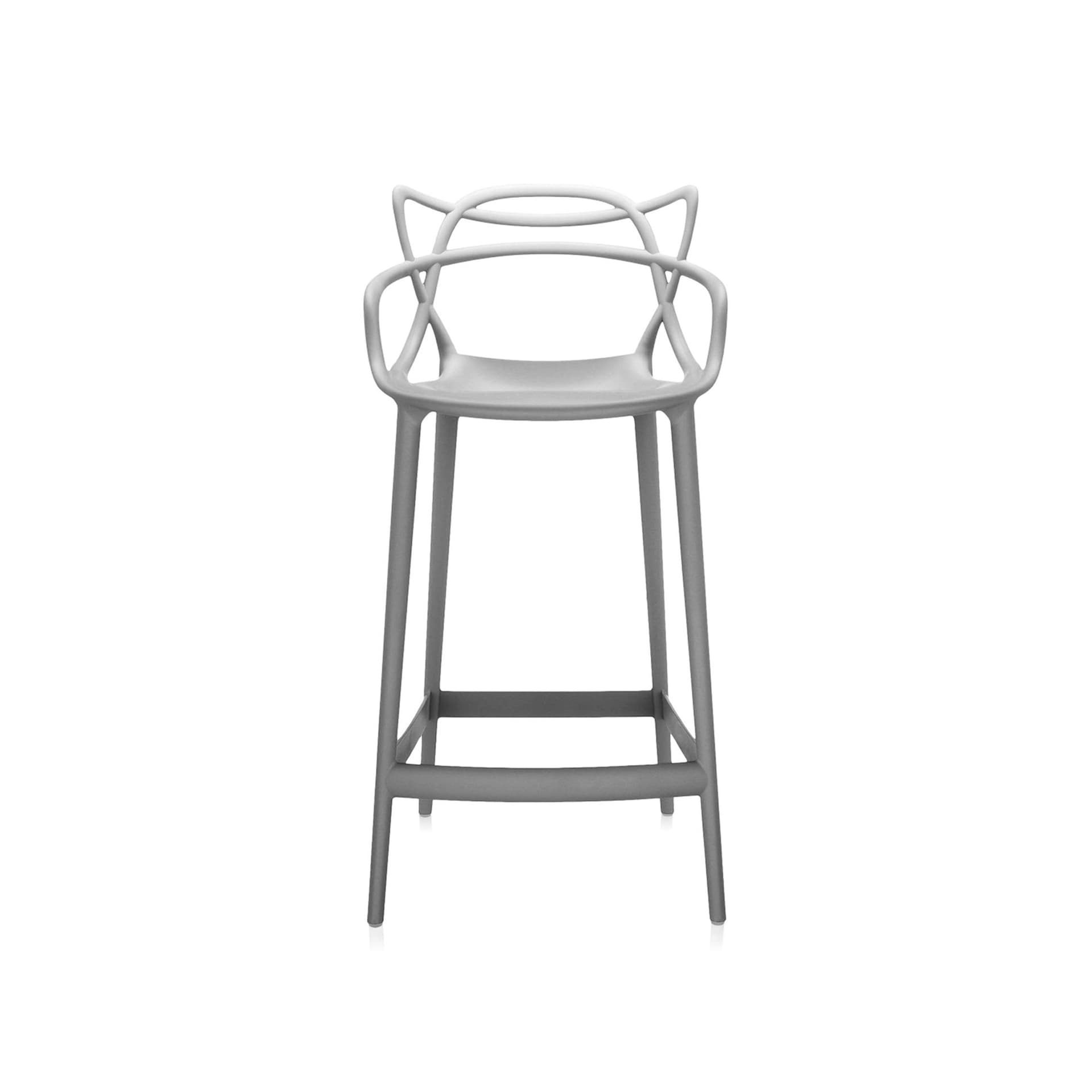 Kartell - Masters barstol, grå, høyde 99 cm