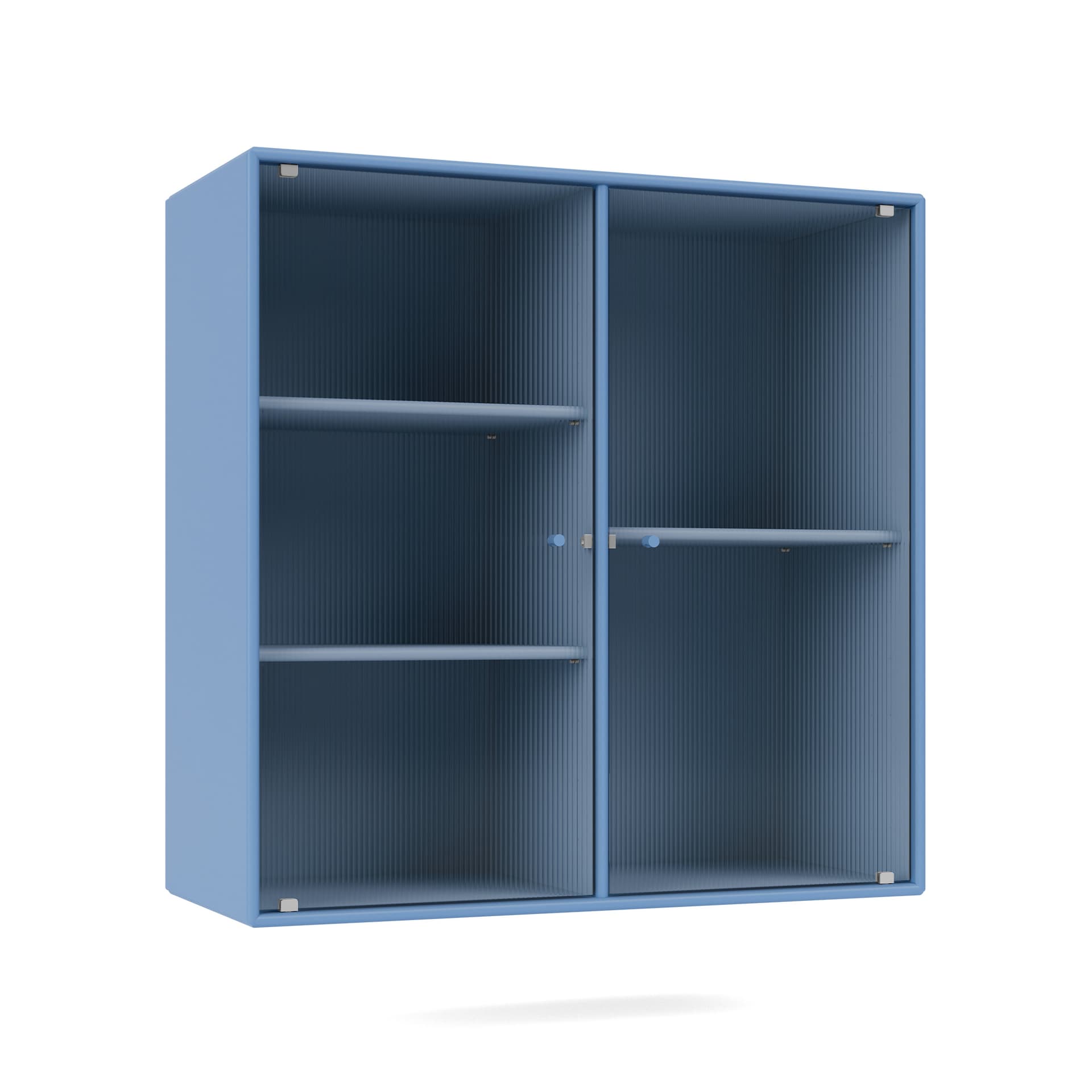 Montana - Ripple Ii – Vitrine Cabinet 154-Azure 04 Suspension Rails - Vitrineskap - Peter J. Lassen - Blå - Tre