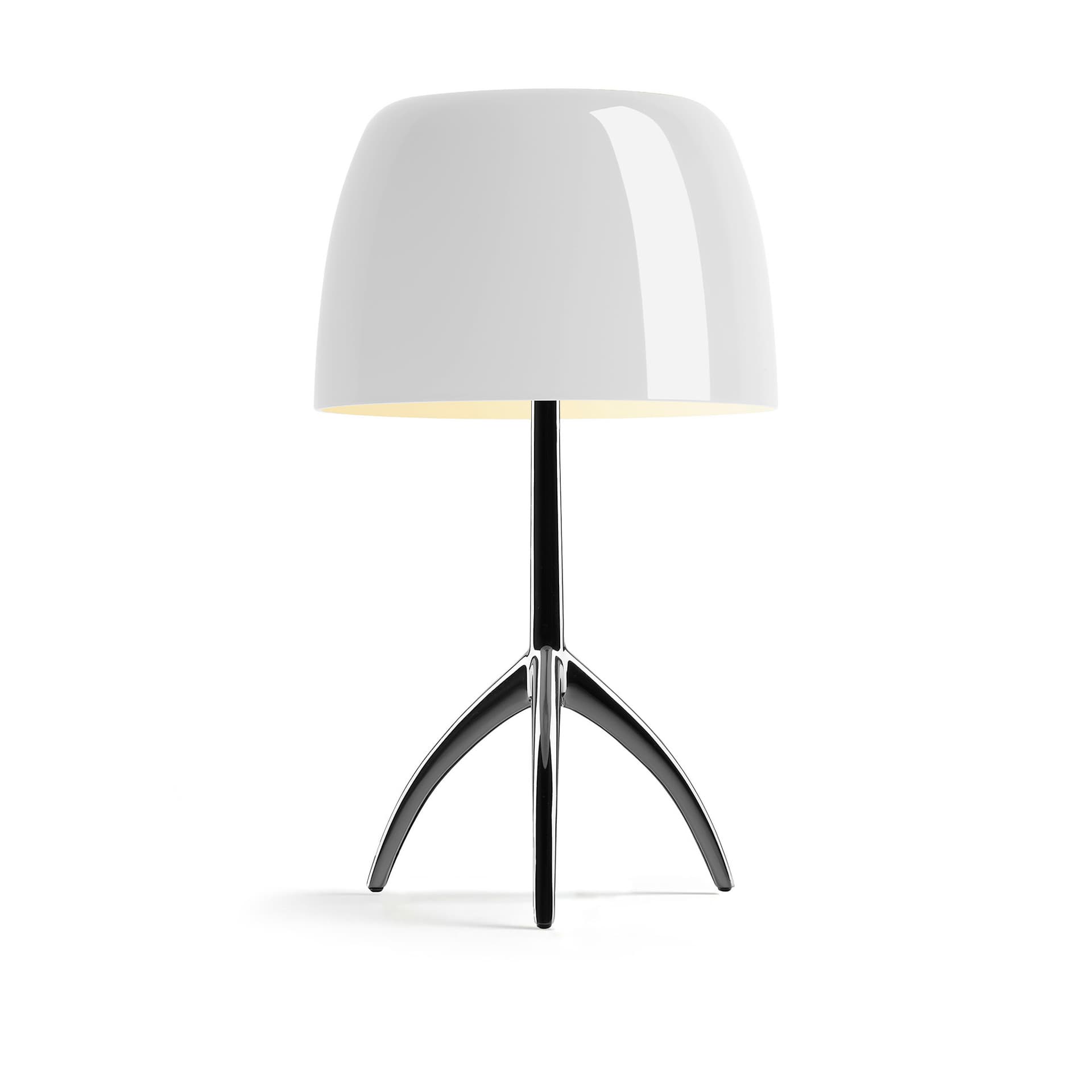 Foscarini - Lumiere Piccola bordlampe, krom/hvit, 35 cm