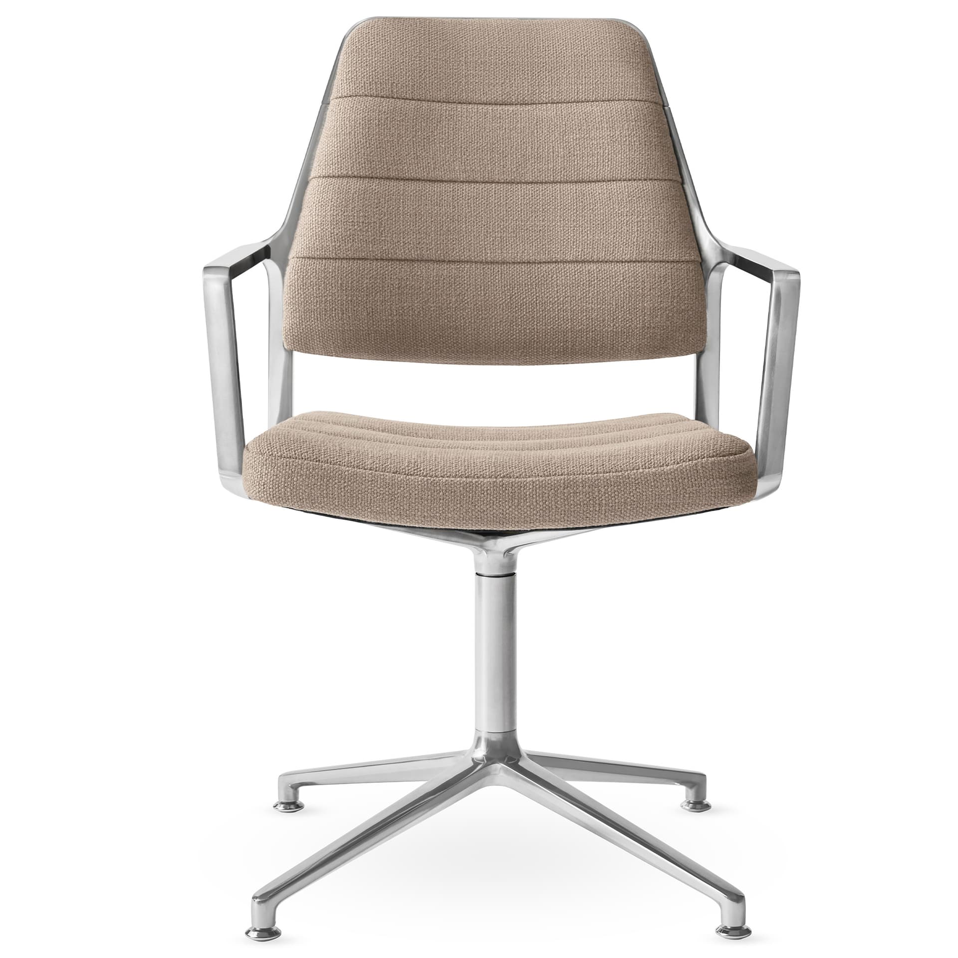 Vipp - Vipp455 Swivel chair, polished, gliders, Tide - Kontorstoler