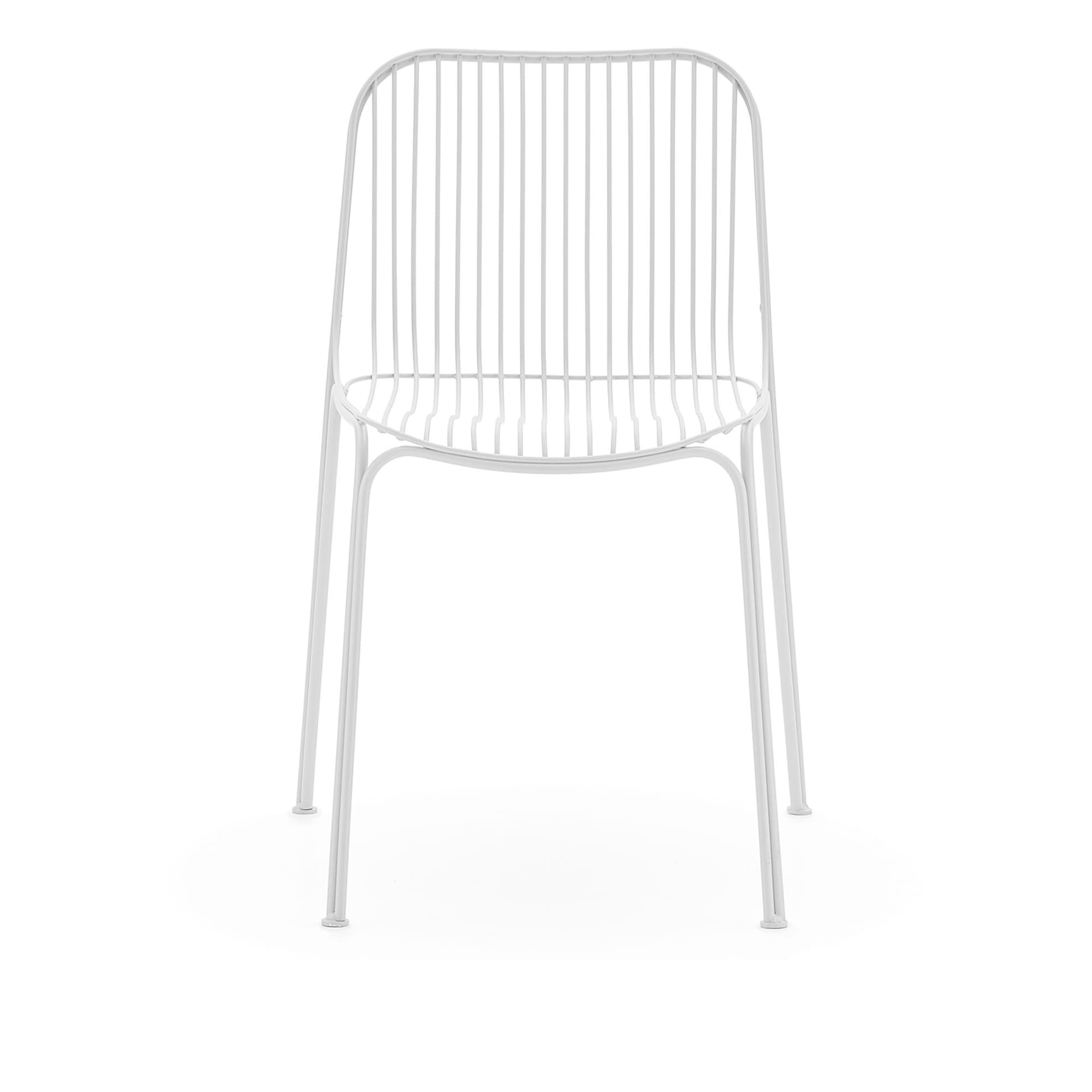 Kartell - Hiray Sedia White - Utendørs spisebordstoler - Ludovica + Roberto Palomba - Hvit - Metall