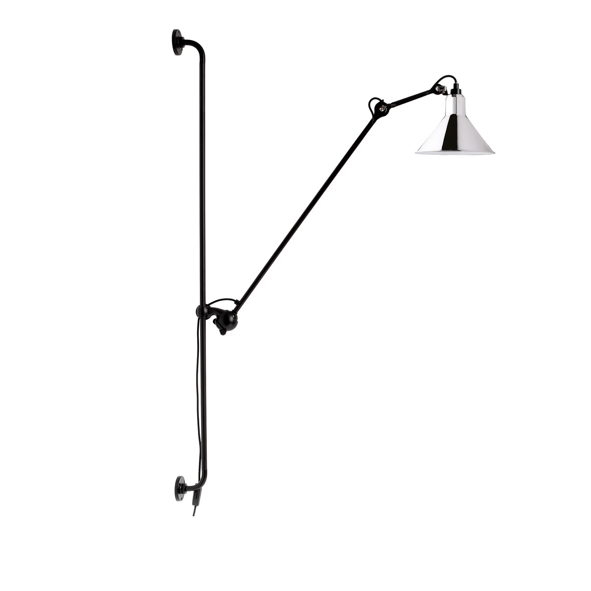 Lampe Gras - 214 Vegglampe Conic Krom