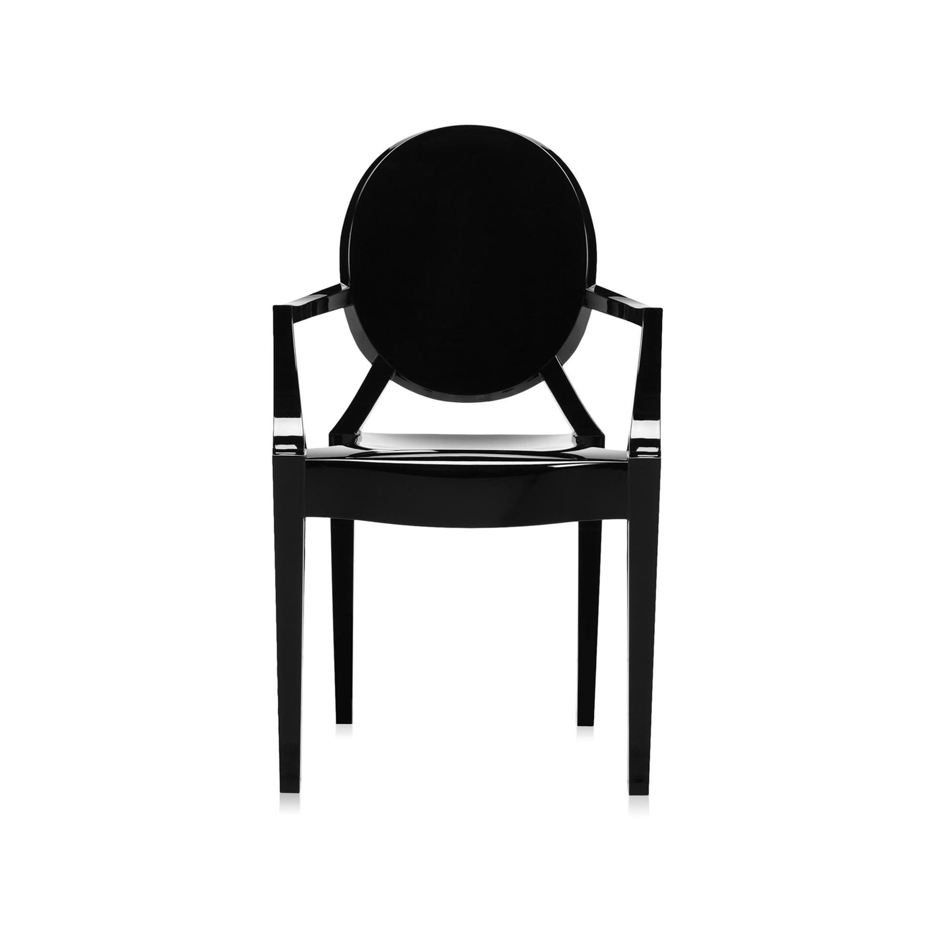 Kartell - Louis Ghost Chair - Glossy Black - Spisestoler - Philippe Starck - Svart - Plast