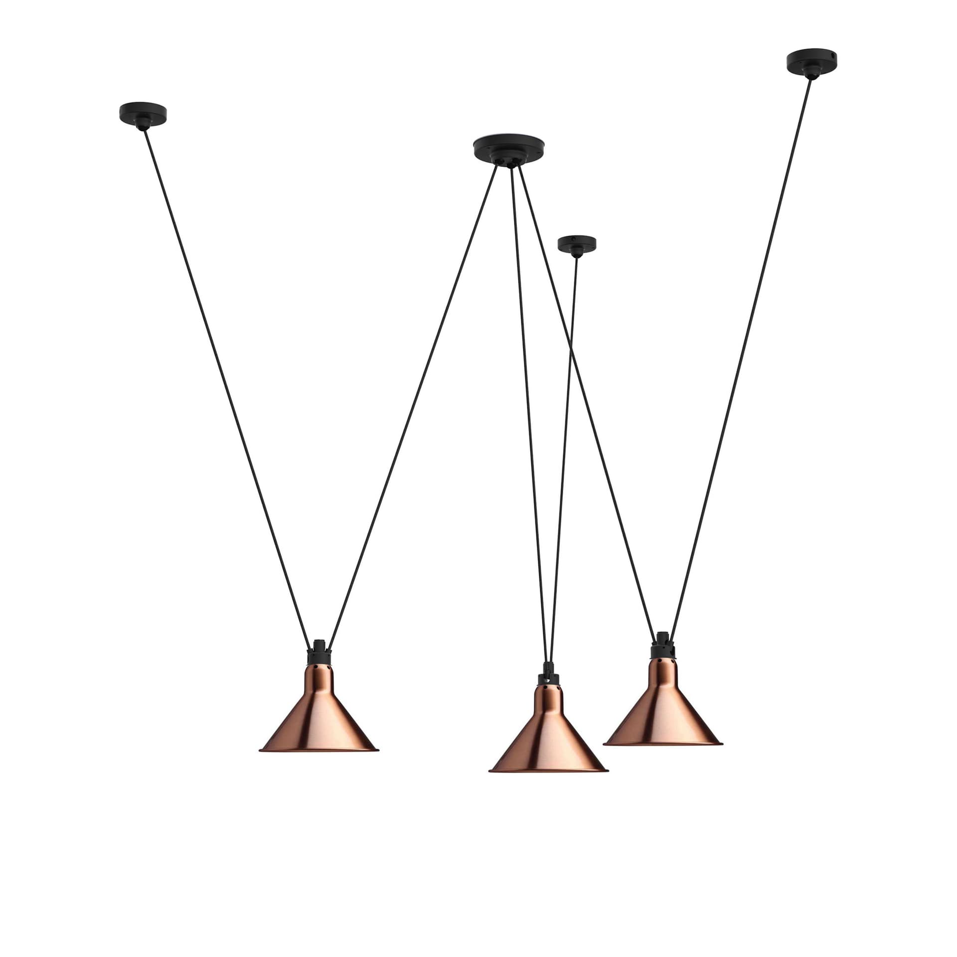 DCWéditions - Les Acrobates De Gras 325 L Conic Copper - Pendellamper - Bernard-Albin Gras - Kobber