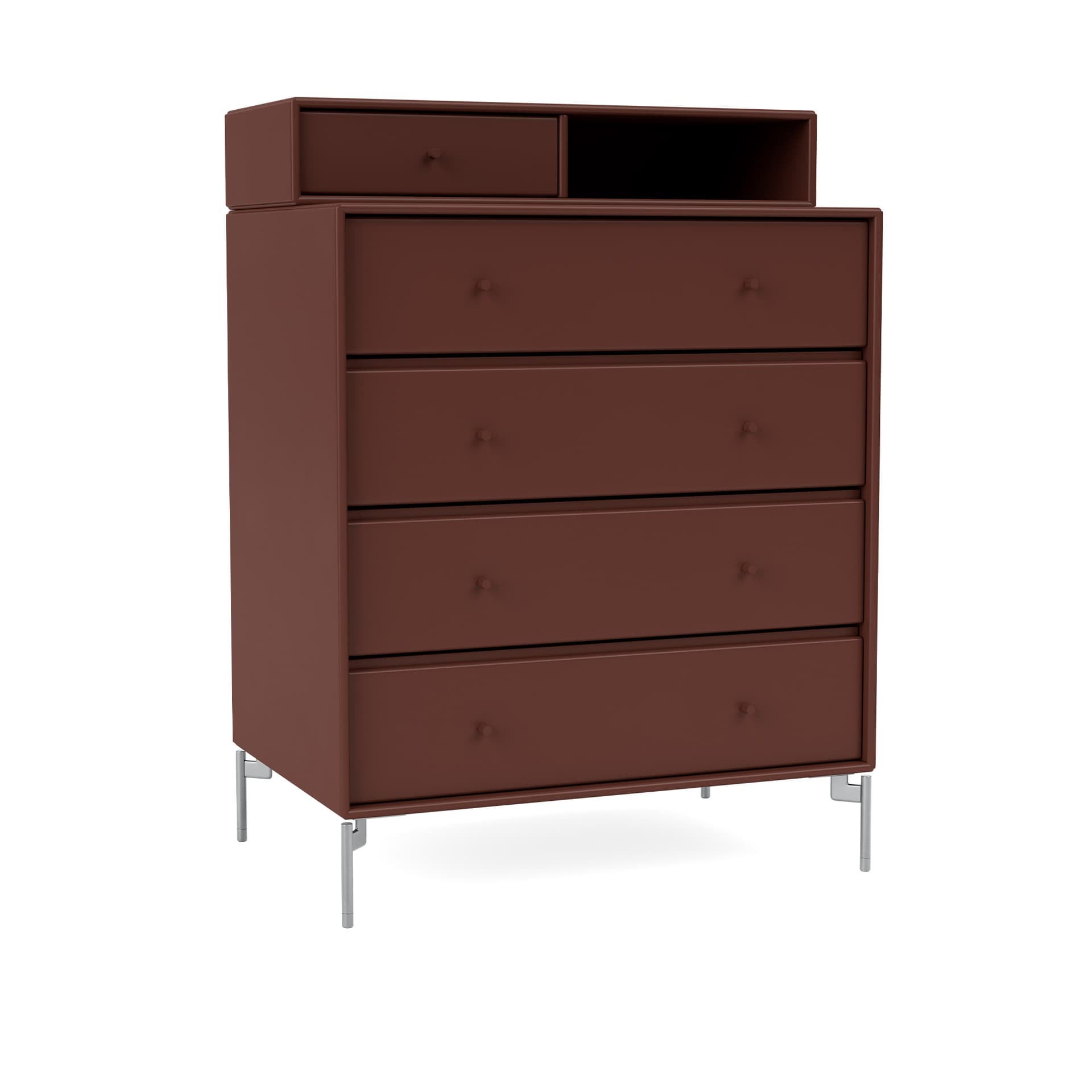 Montana - Keep Chest Of Drawers 155-Masala Matt Chrome - Skjenker - Peter J. Lassen - Brun - Tre