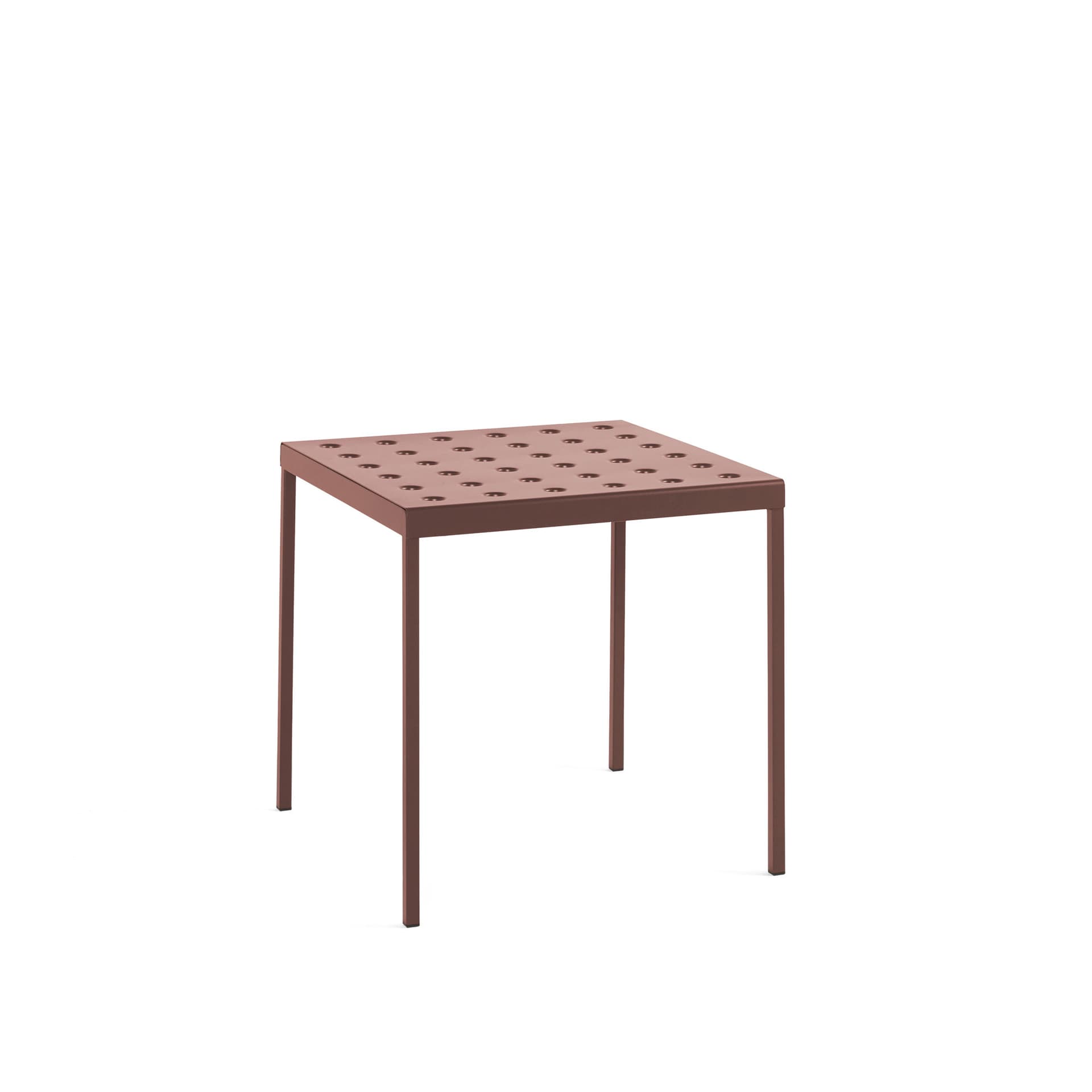HAY - Balcony Table L75xW76xH74 - Iron red - Utendørs spisebord - Ronan & Erwan Bouroullec - Rød - Metall