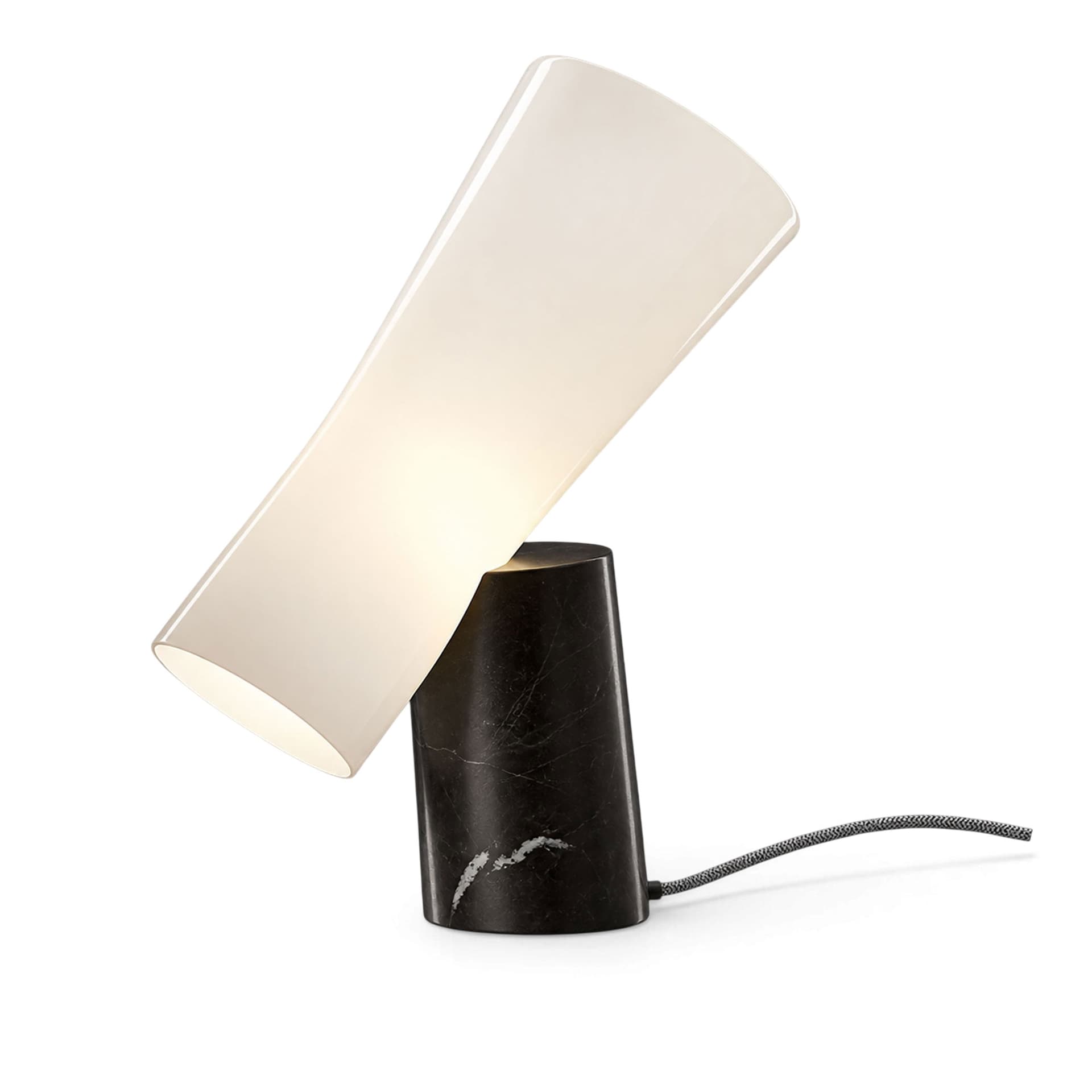 Foscarini - Nile bordlampe Marquina-marmor - Bordlamper - Rodolfo Dordoni - Svart - Naturlig materiale