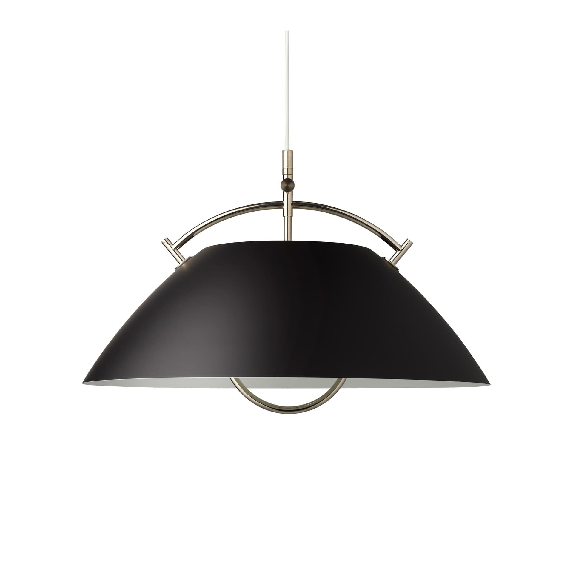 Carl Hansen - The Pendant Black Nickel E27 Without Lift - Pendellamper - Hans J. Wegner - Svart - Metall