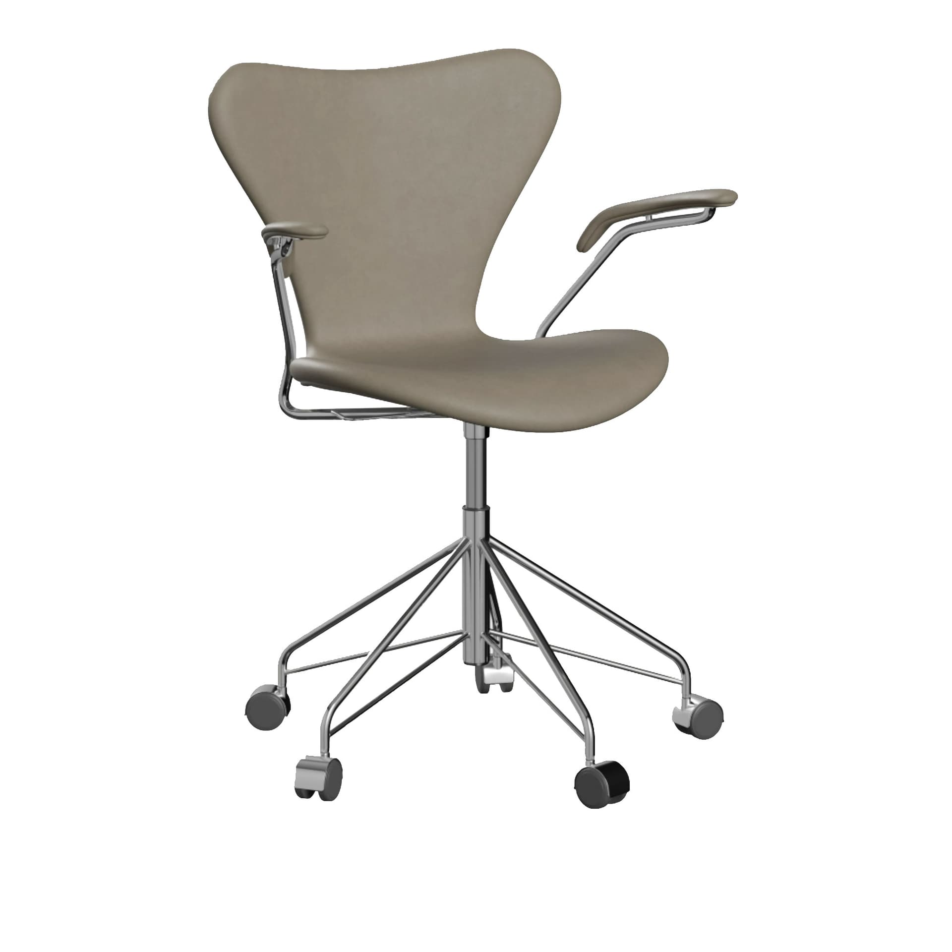 Fritz Hansen - 3217 Sjuan Essential Light Grey - Kontorstoler - Arne Jacobsen - Grå